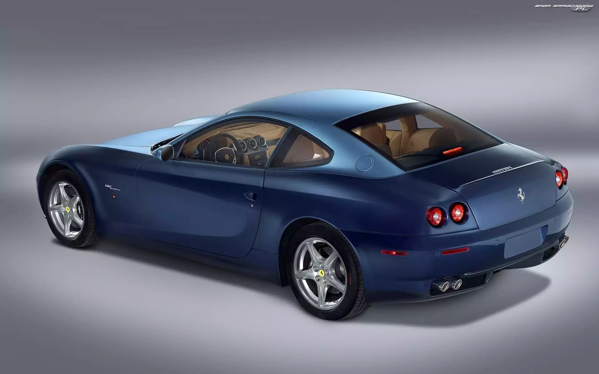 Ferrari 612 Scaglietti, Bagażnika, Niebieskie, Klapa