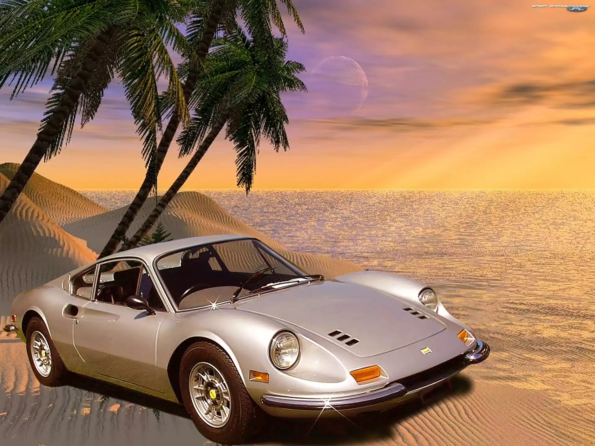 Srebrne, Ferrari Dino, Chrom, Zderzaki