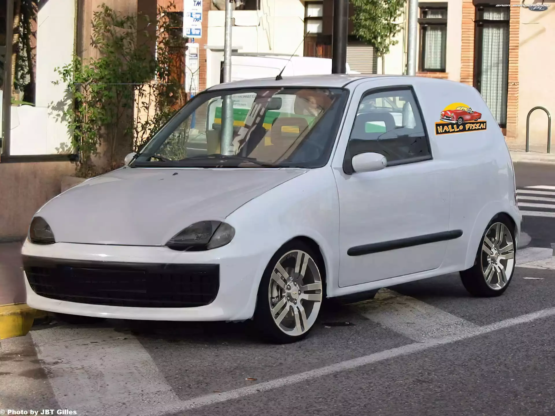 Fiat Seicento, Pizza, Białe, Tuning