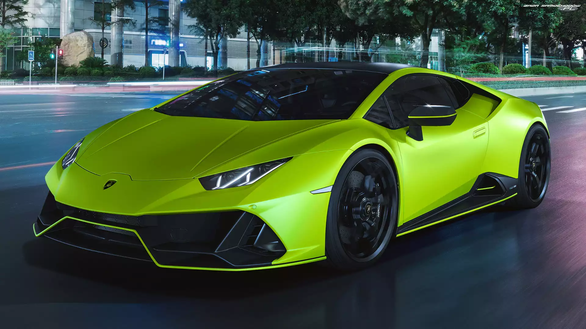 Lamborghini Huracan Evo Fluo Capsule, Zielony