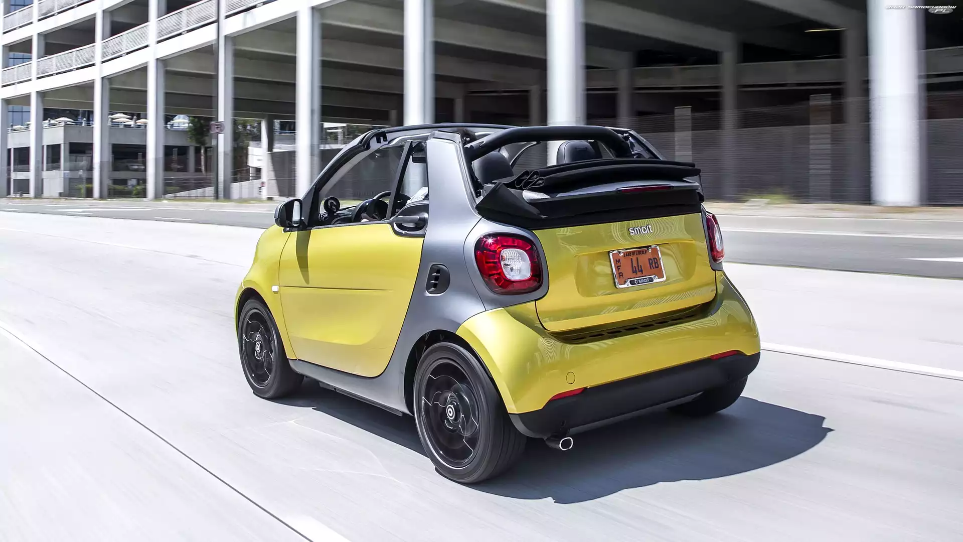 Smart Fortwo Cabrio, Ulica Smart Fortwo, Żółty, 2017