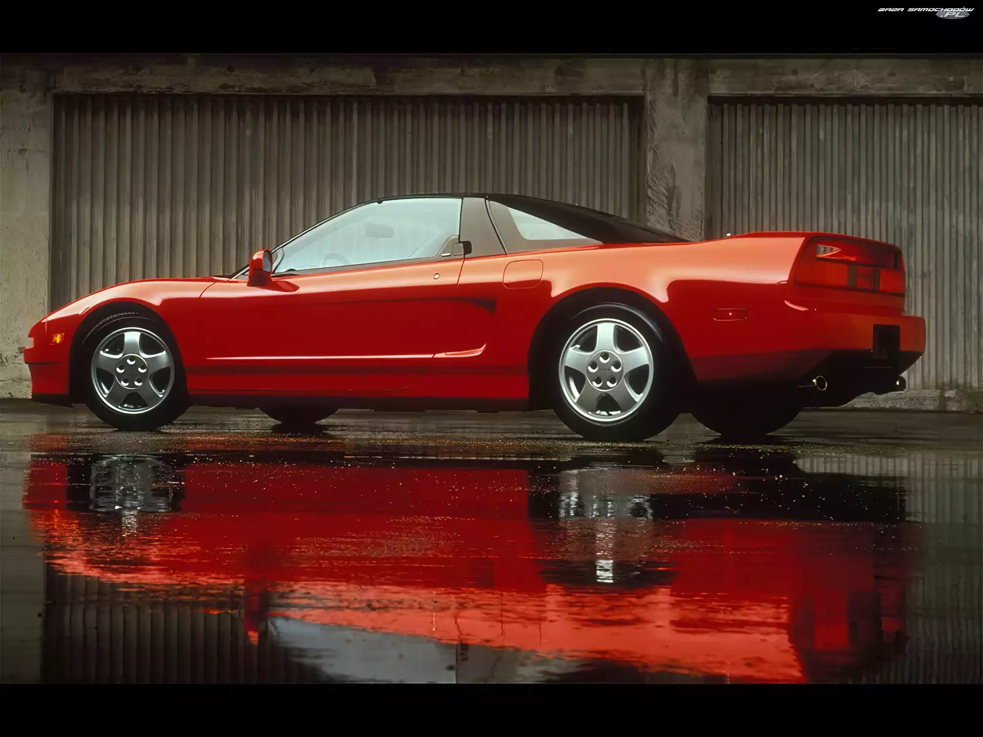 Garaż, Czerwona, Acura NSX