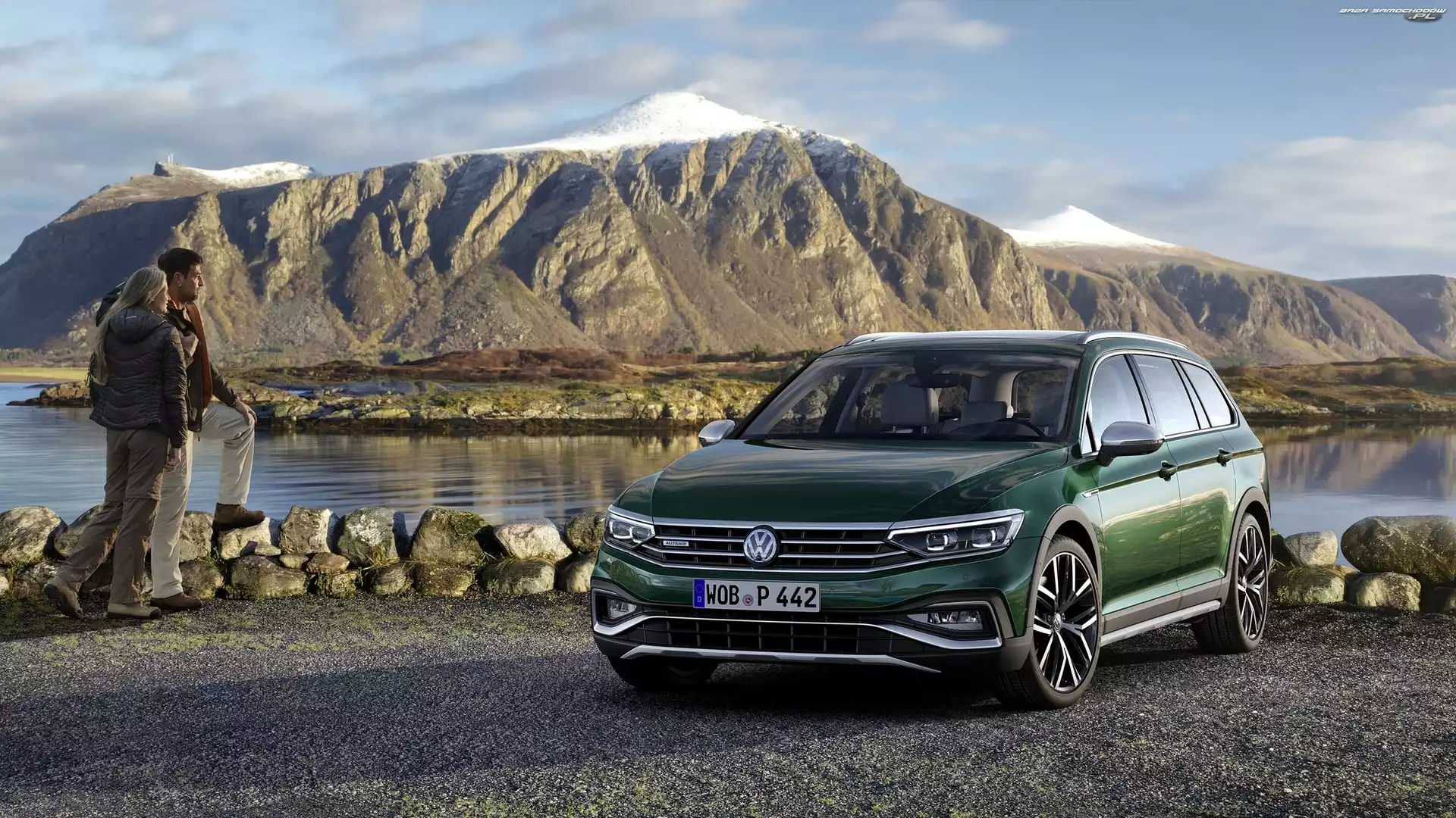 Ludzie, Góry, 2019, Volkswagen Passat B8, Jezioro