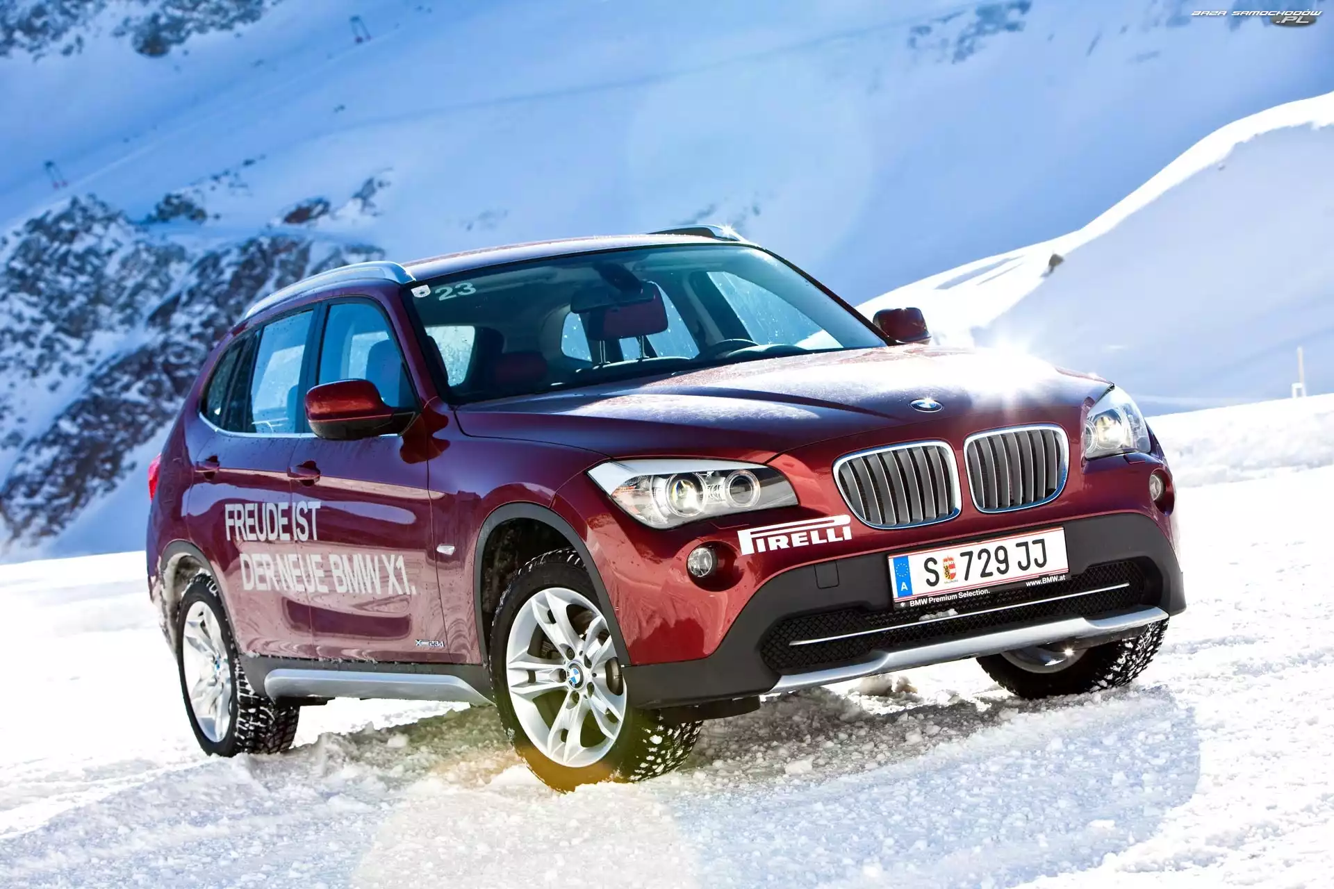 Góry, BMW X1, Śnieg