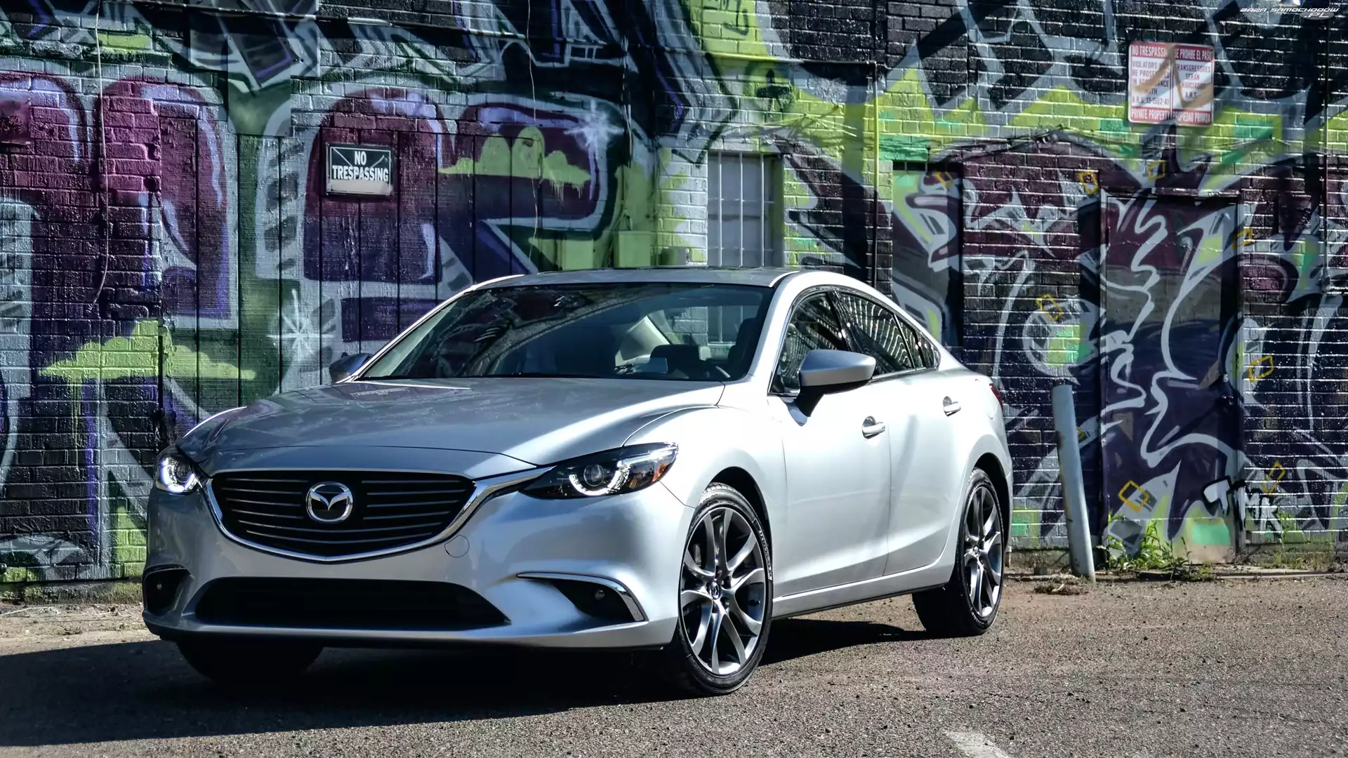 2016, Graffiti, Mazda 6 Grand Touring, Ściana