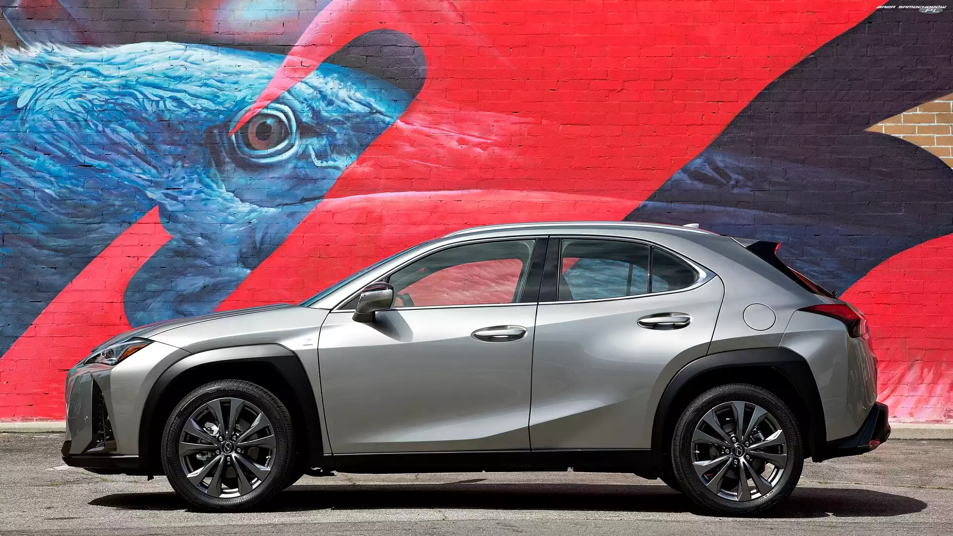Graffiti, Lexus UX200, Ściana