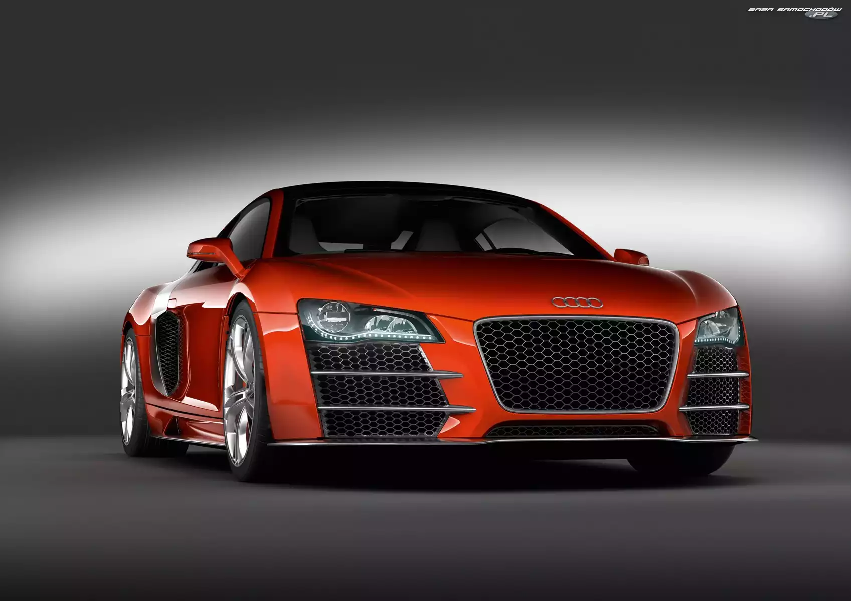 Grill, Pomarańczowe, Audi R8