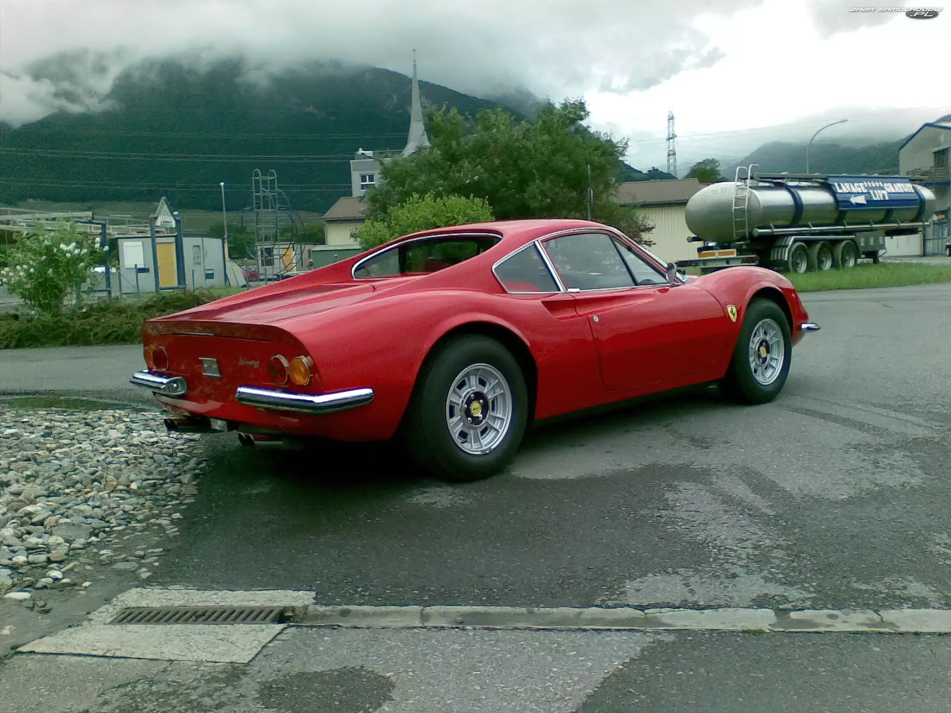 GT, Czerwone, Ferrari Dino