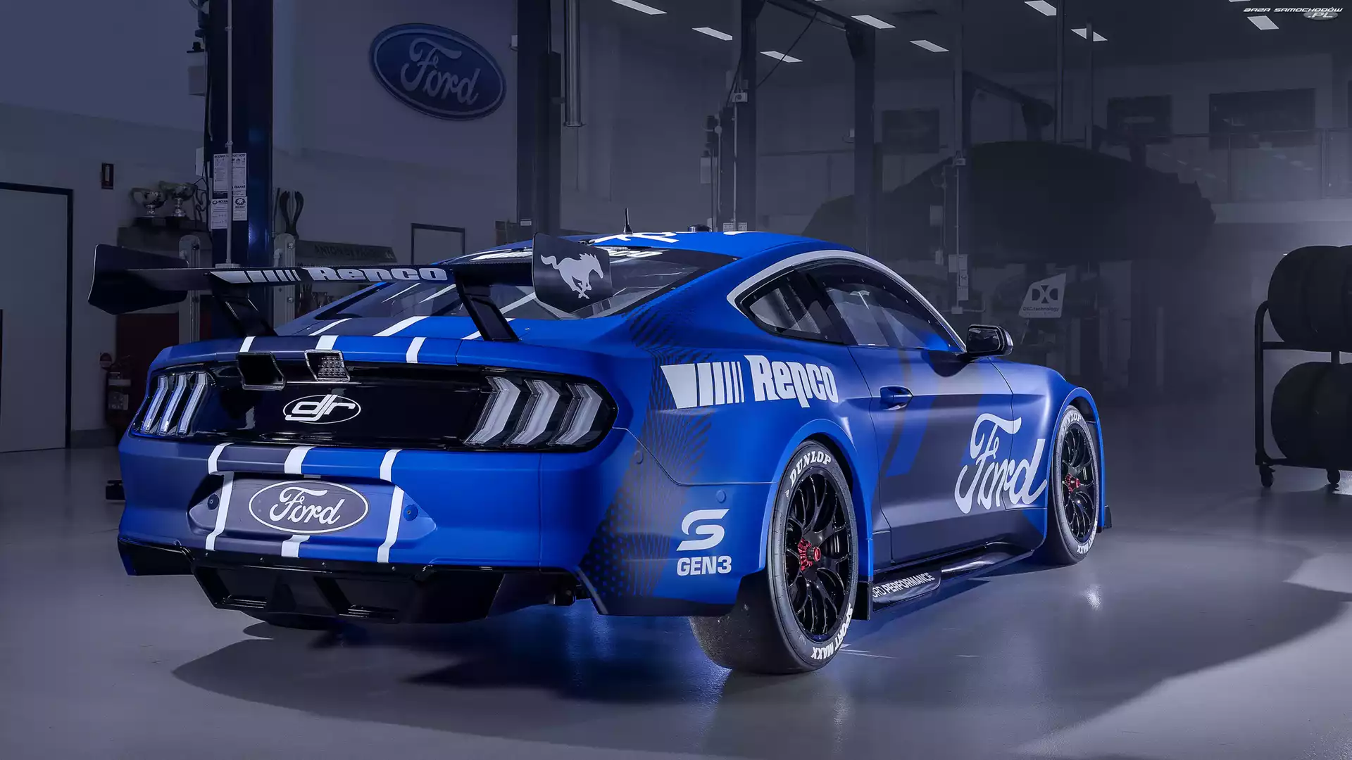 Niebieski, Ford Mustang GT