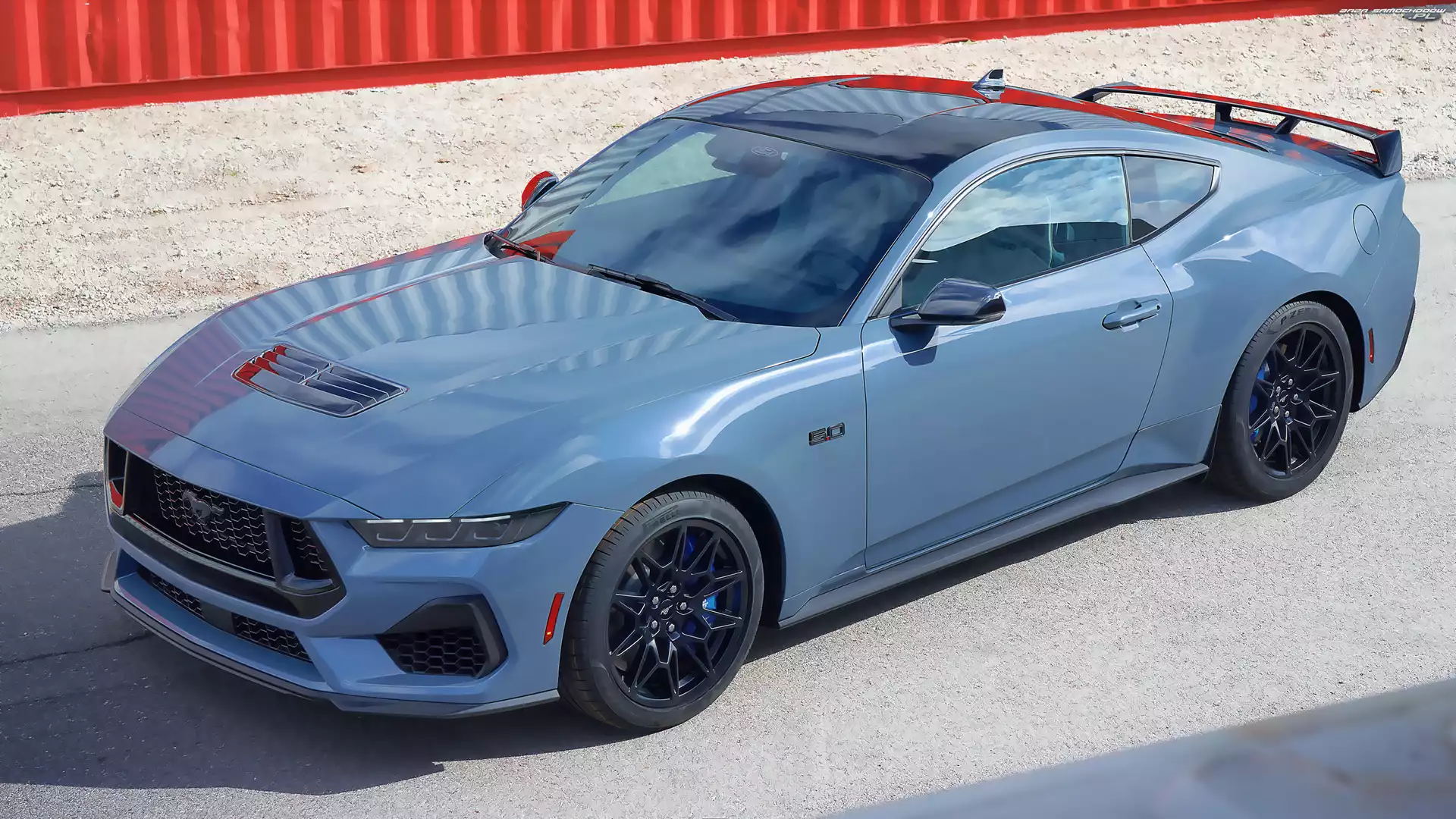 Popielaty, Ford Mustang GT