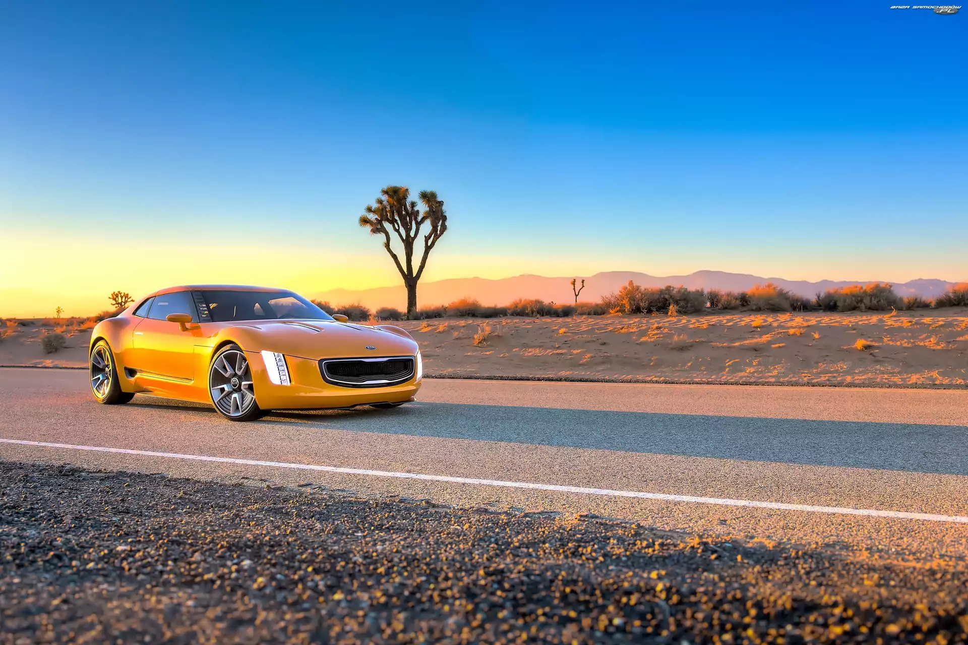 Żółty, Kia, GT4 Stinger