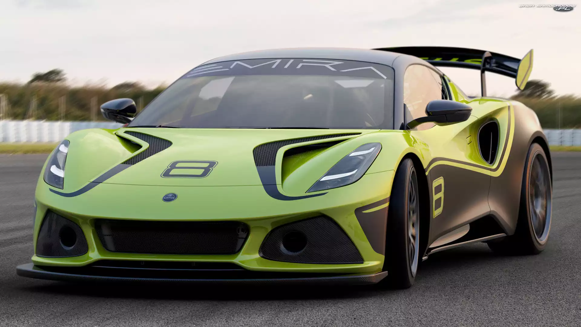 Przód, Lotus Emira GT4