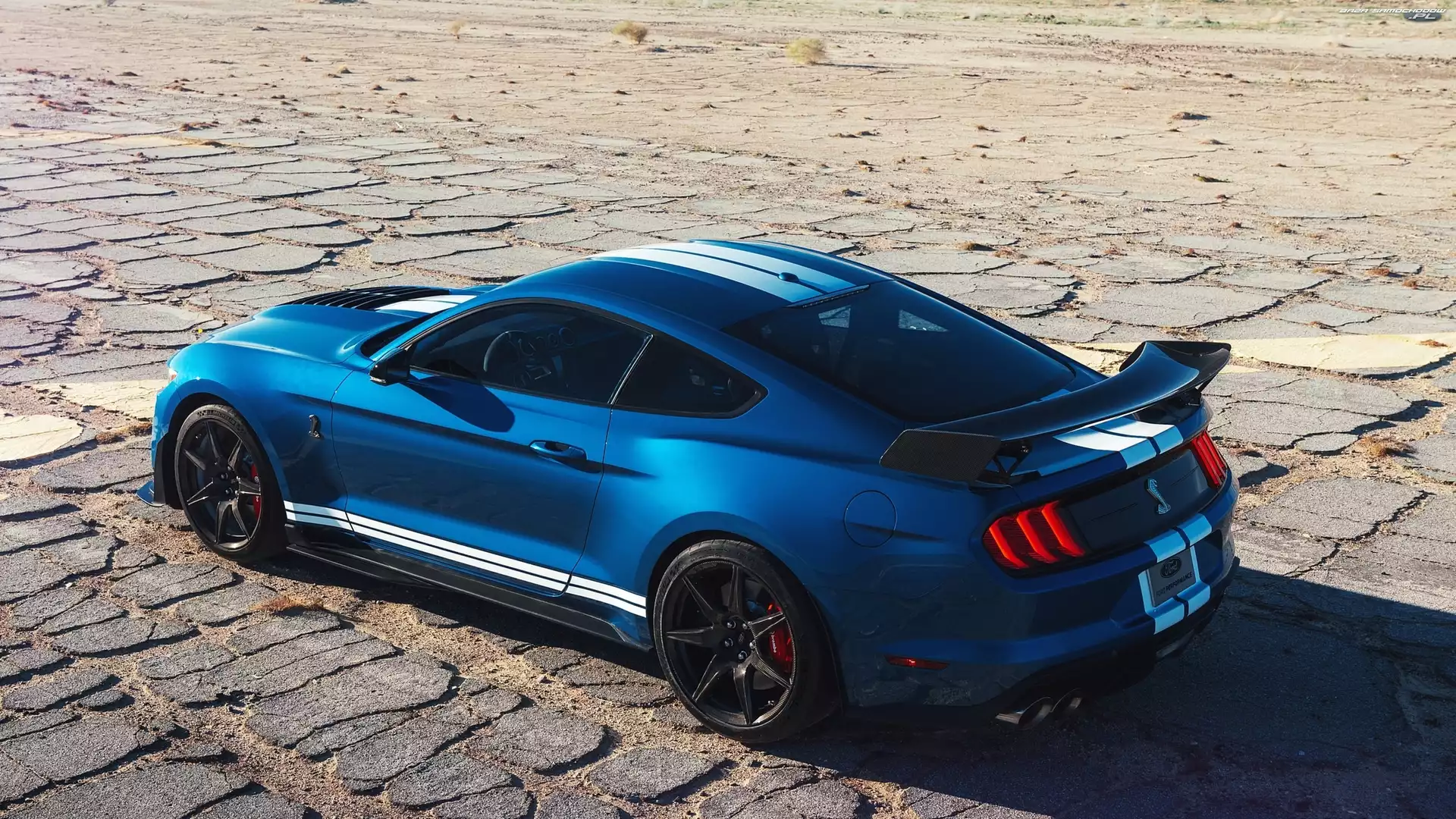 GT500, Niebieski, Ford Mustang Shelby