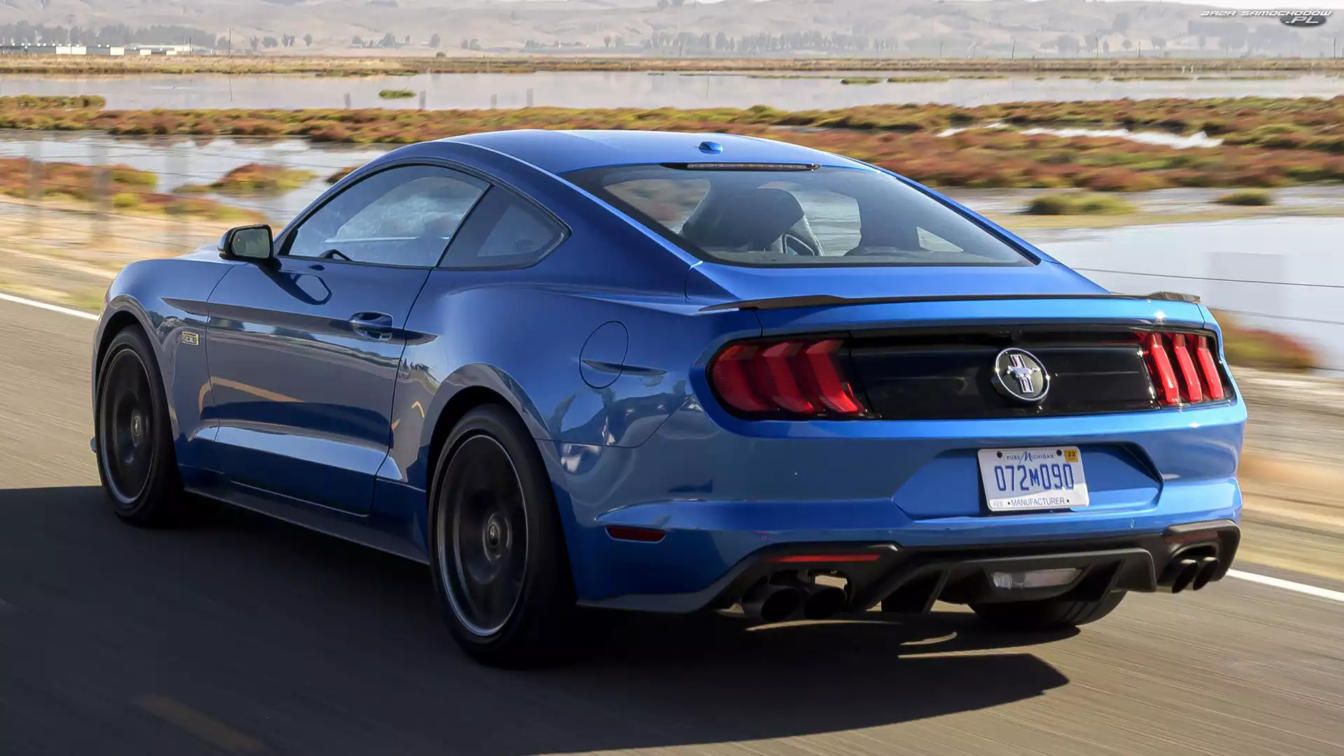 High Performance Package, Niebieski, Ford Mustang
