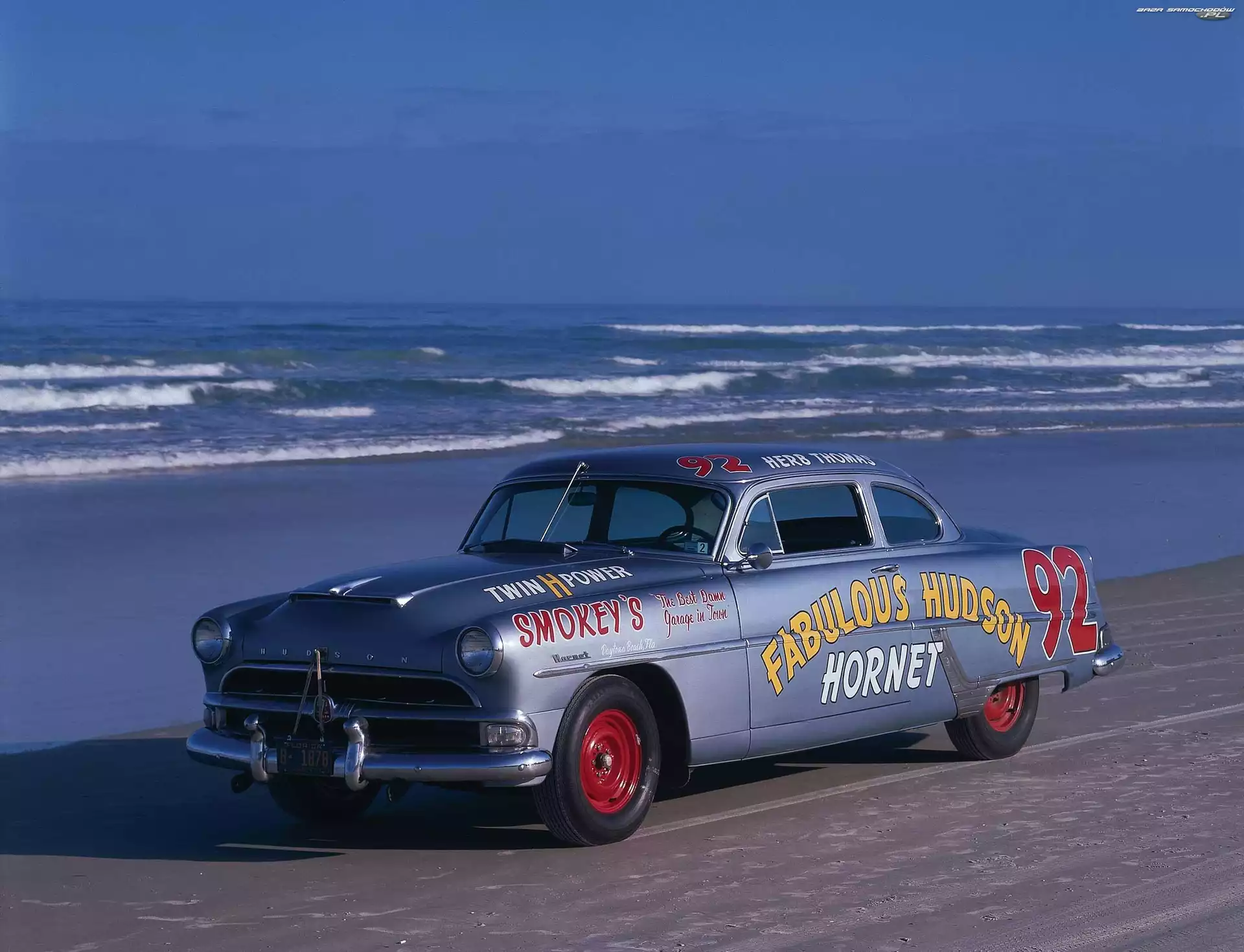 Hornet, Zabytkowy, Plaża, Morze, Hudson, 1954