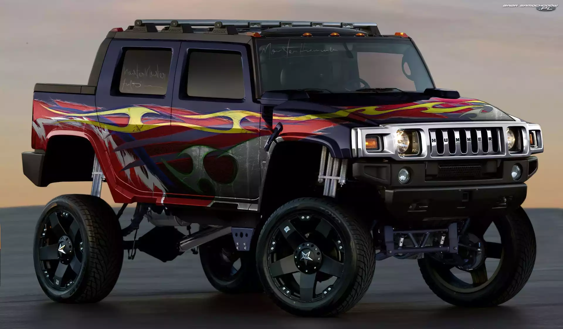 Hummer, Zawieszenie, Samochód, Podwyższone