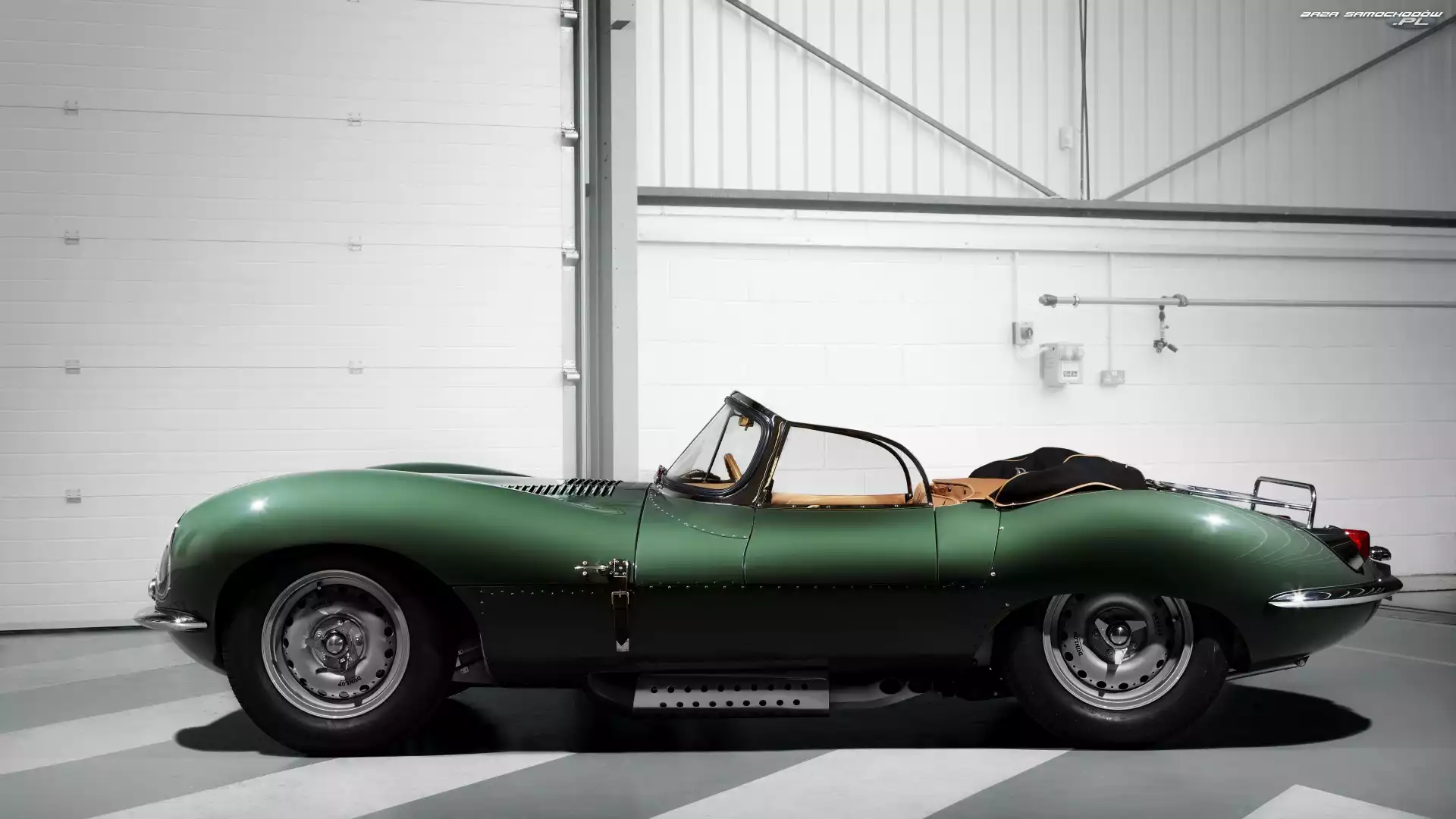 Jaguar XKSS, Zabytkowy, Zielony, 1957