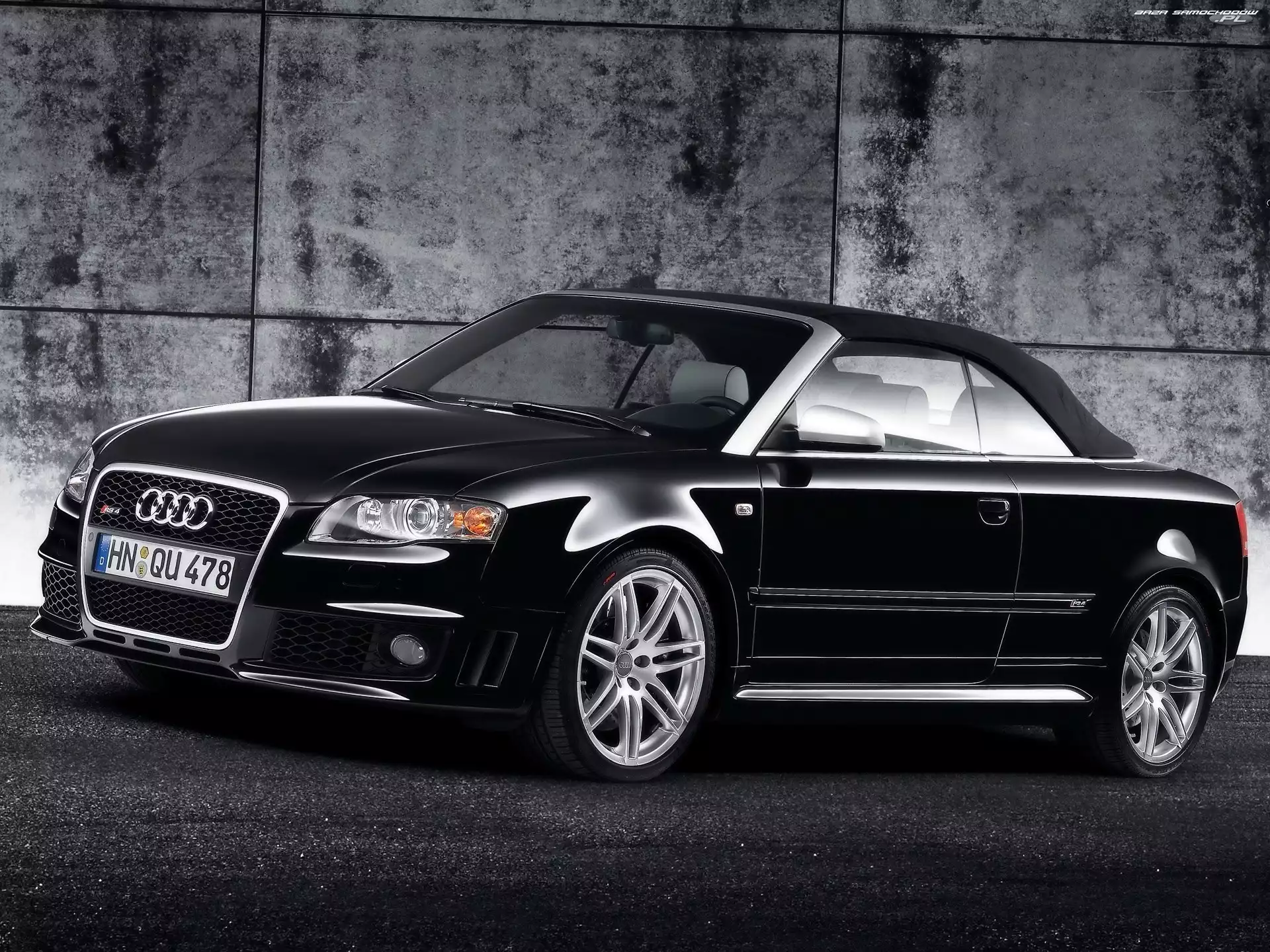 Kabriolet, Czarne, Audi RS4