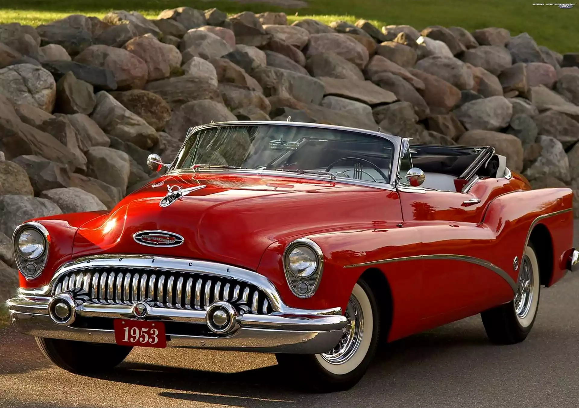 Kabriolet, Czerwony, Buick Skylark