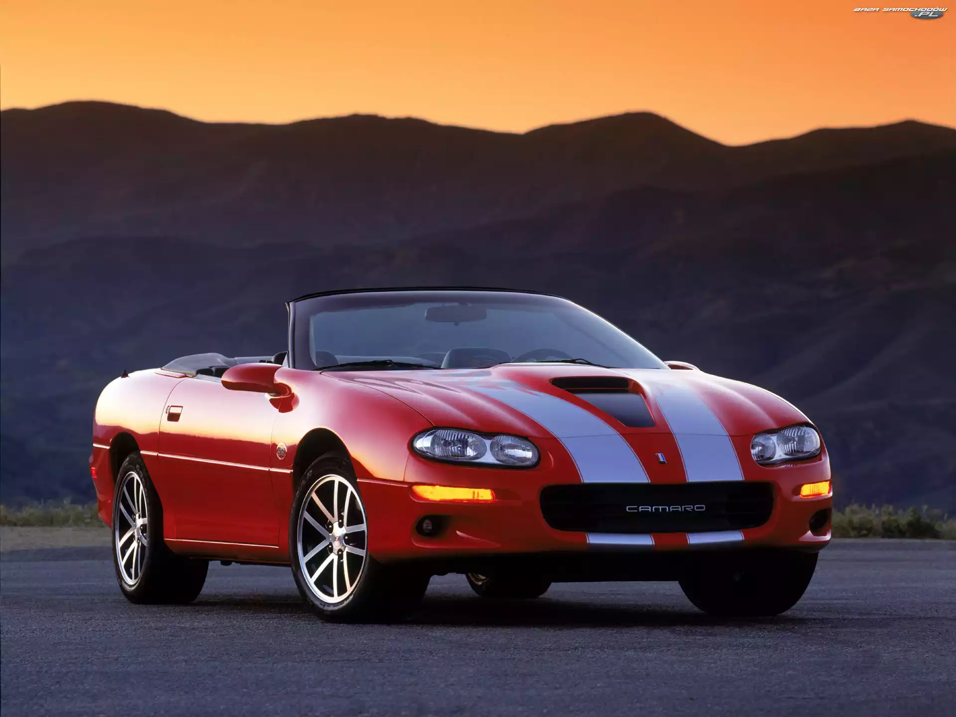 Kabriolet, Czerwony, Chevrolet Camaro