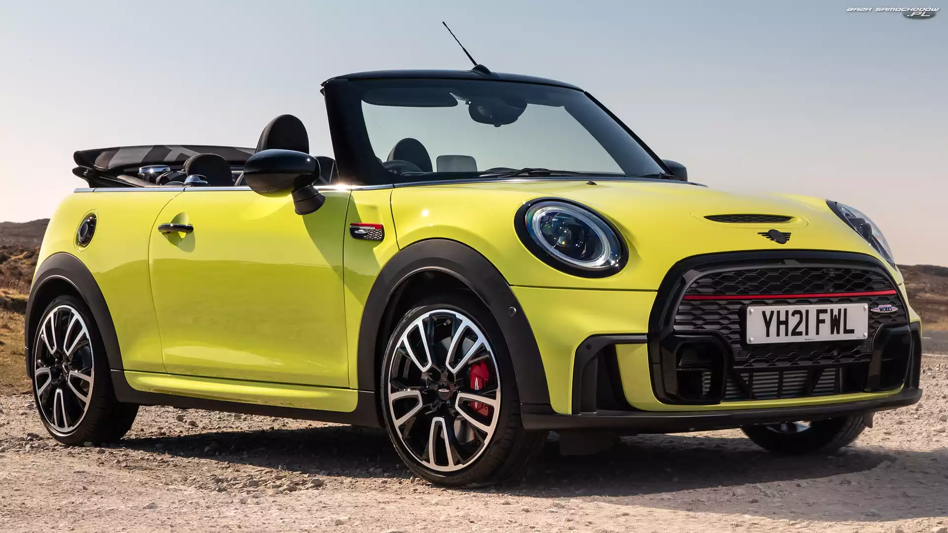 Kabriolet, Żółty, Mini John Cooper Works