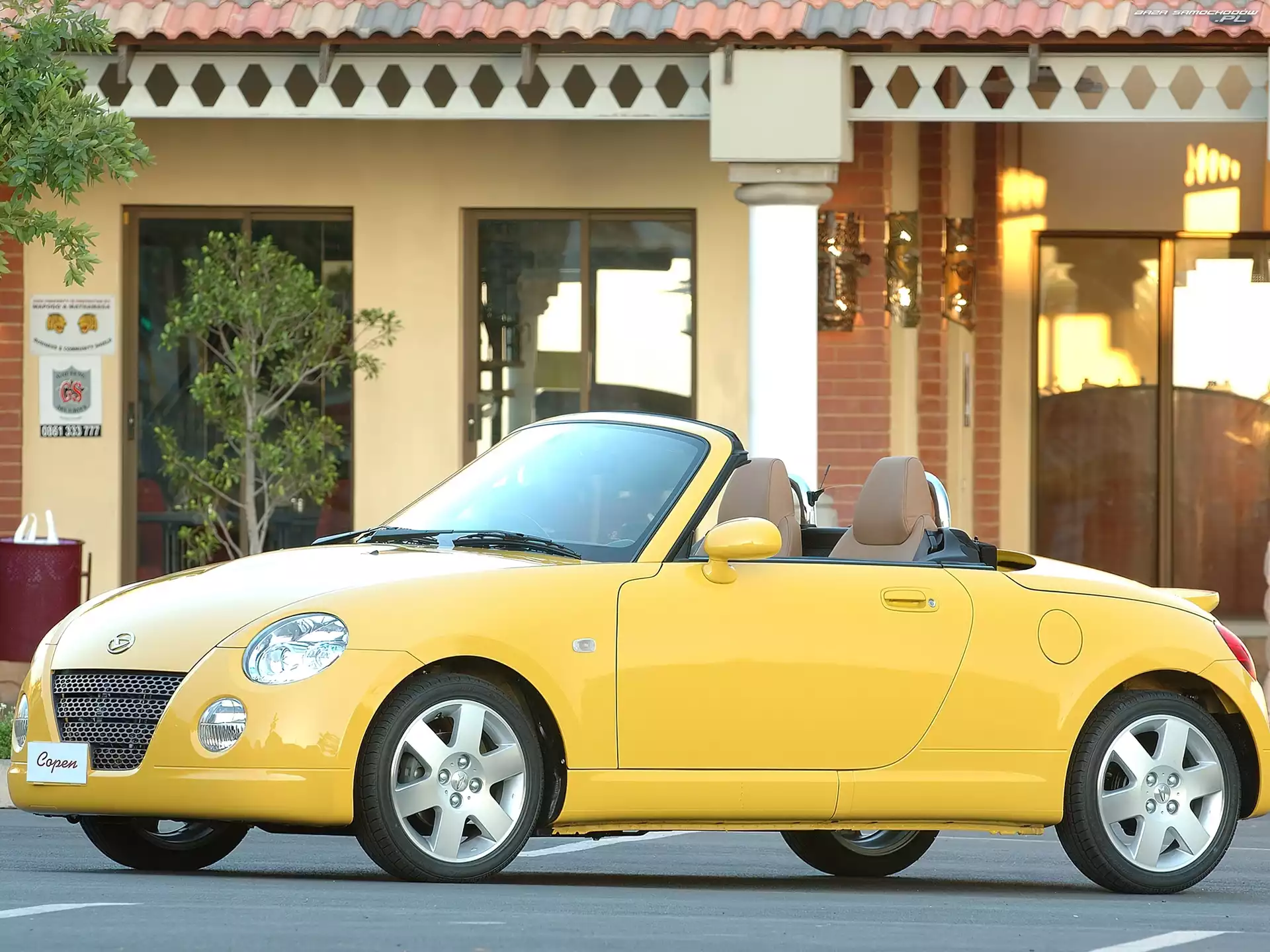 Kabriolet, Żółte, Daihatsu Copen