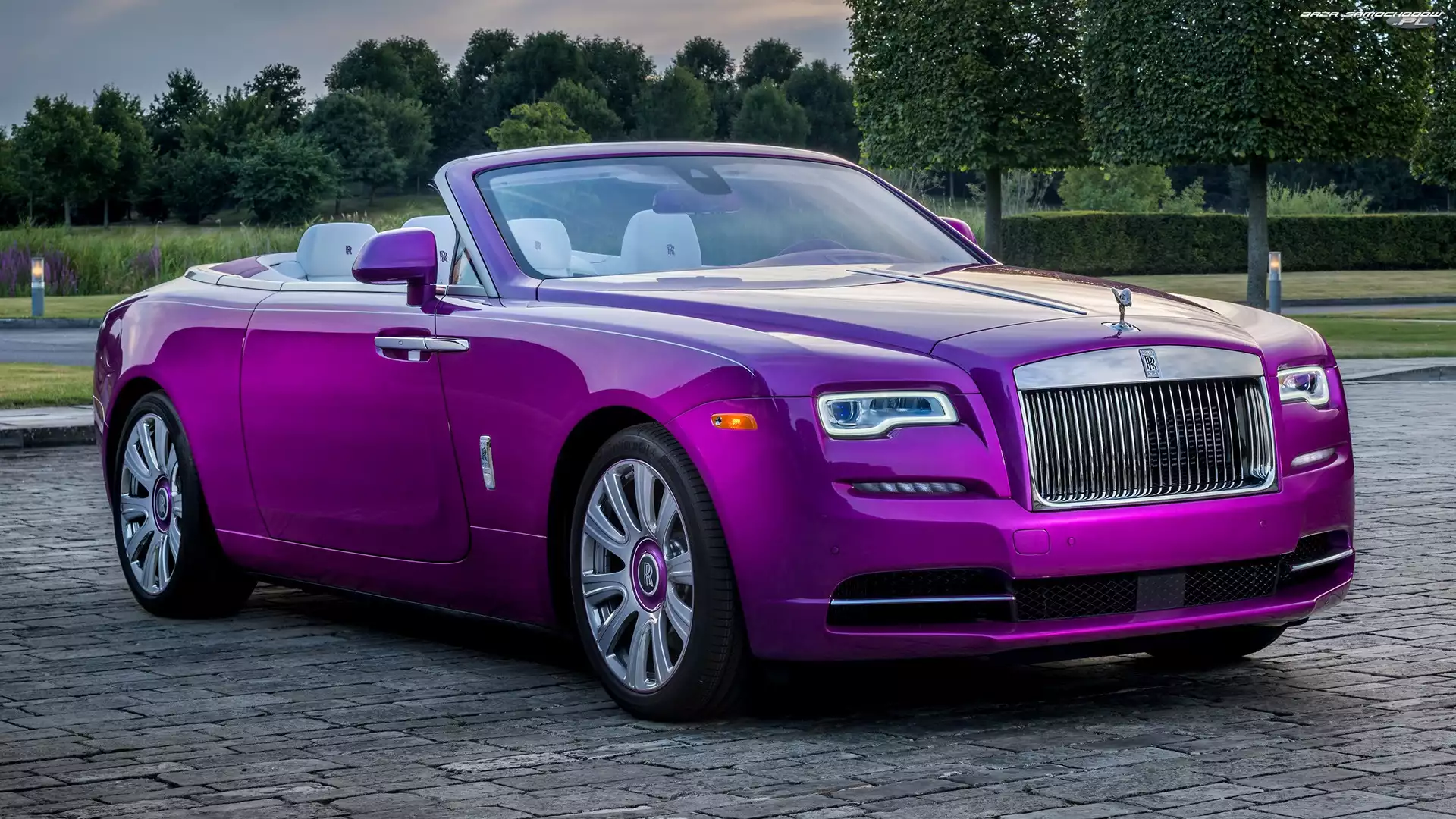 Kabriolet, Fuksja, Rolls-Royce Dawn, Kolor