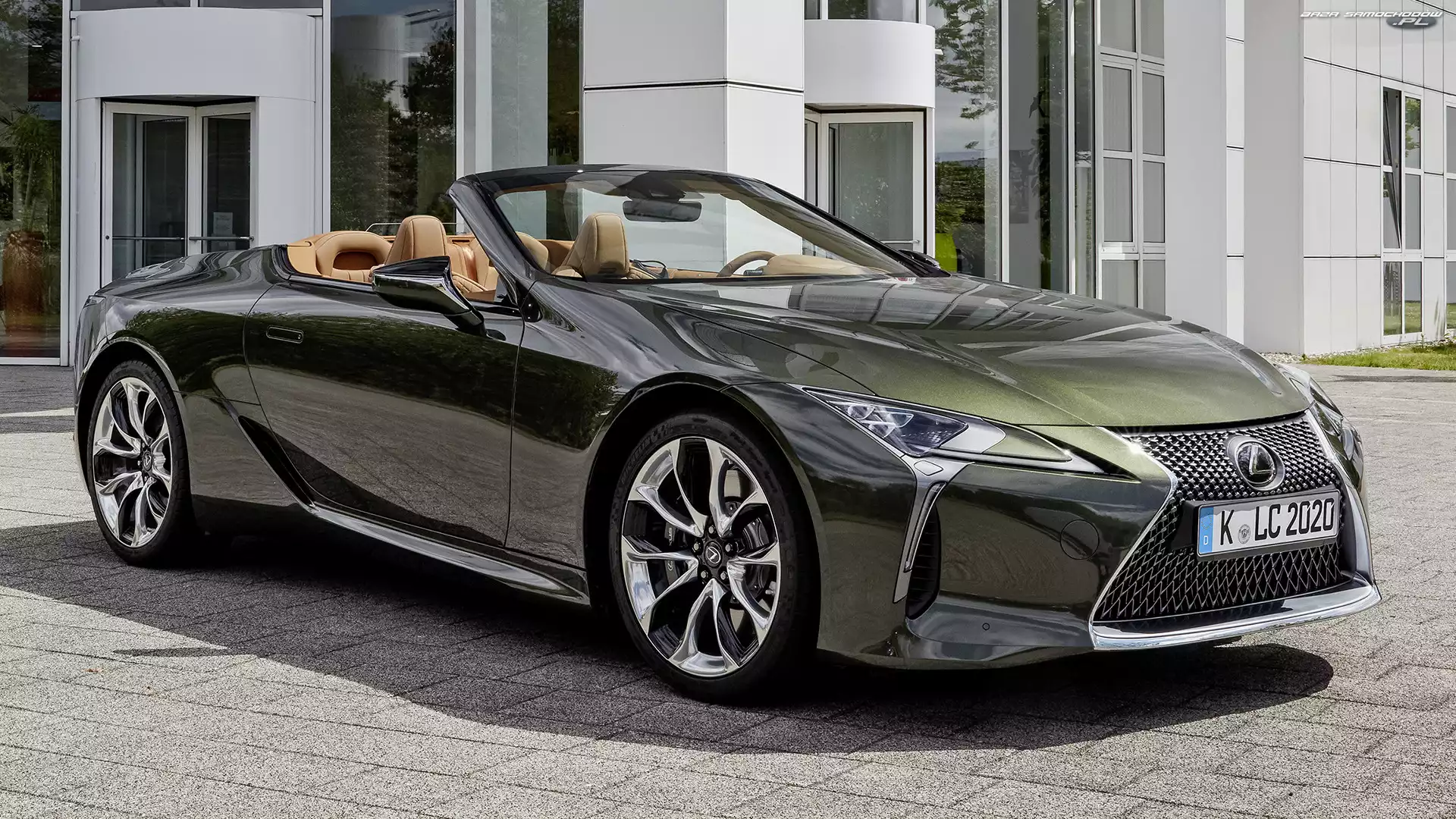 Kabriolet, Zielony, Lexus LC 500