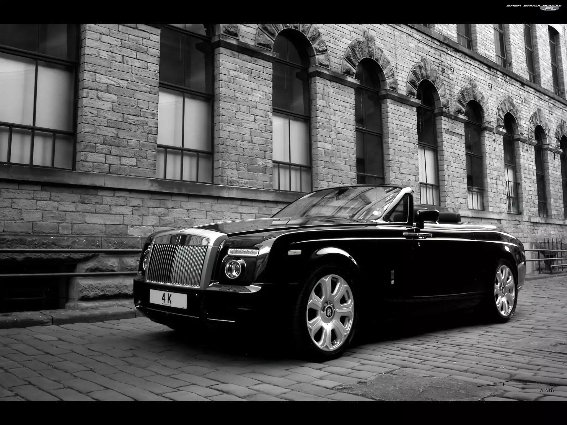 Kabriolet, Czarny, Rolls-Royce Phantom