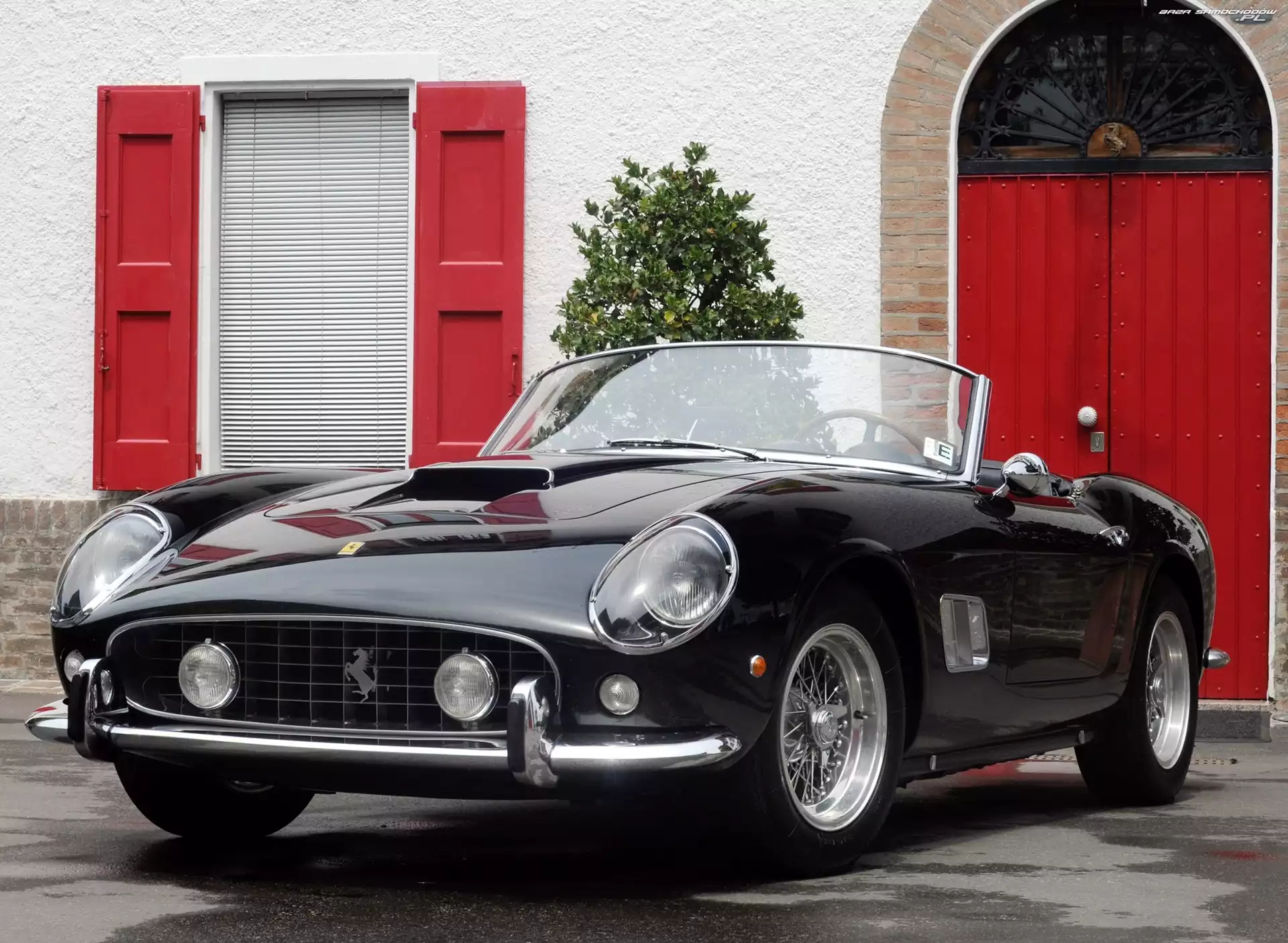 Kabriolet, Ferrari 250 Spider, Czarny