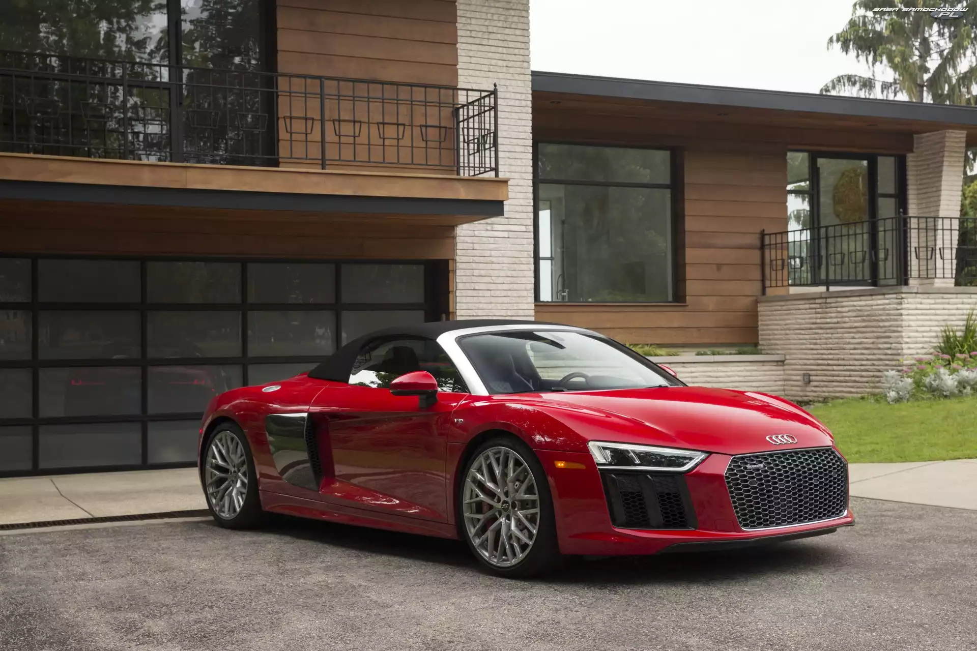 Kabriolet, Czerwone, Audi R8 Spyder V10