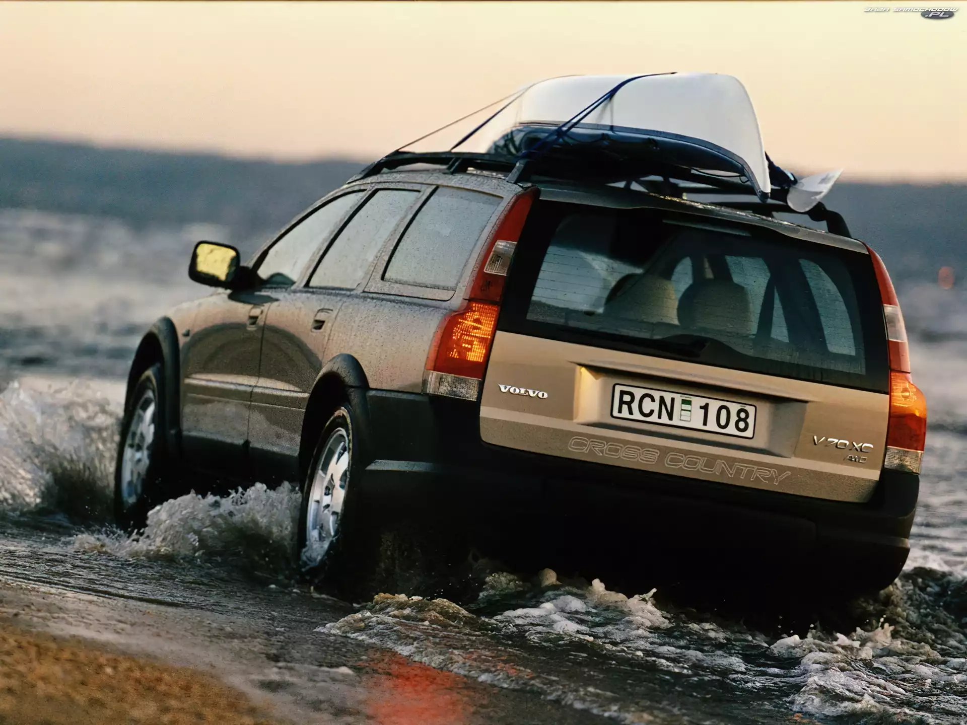 Kajak, V 70, plaża