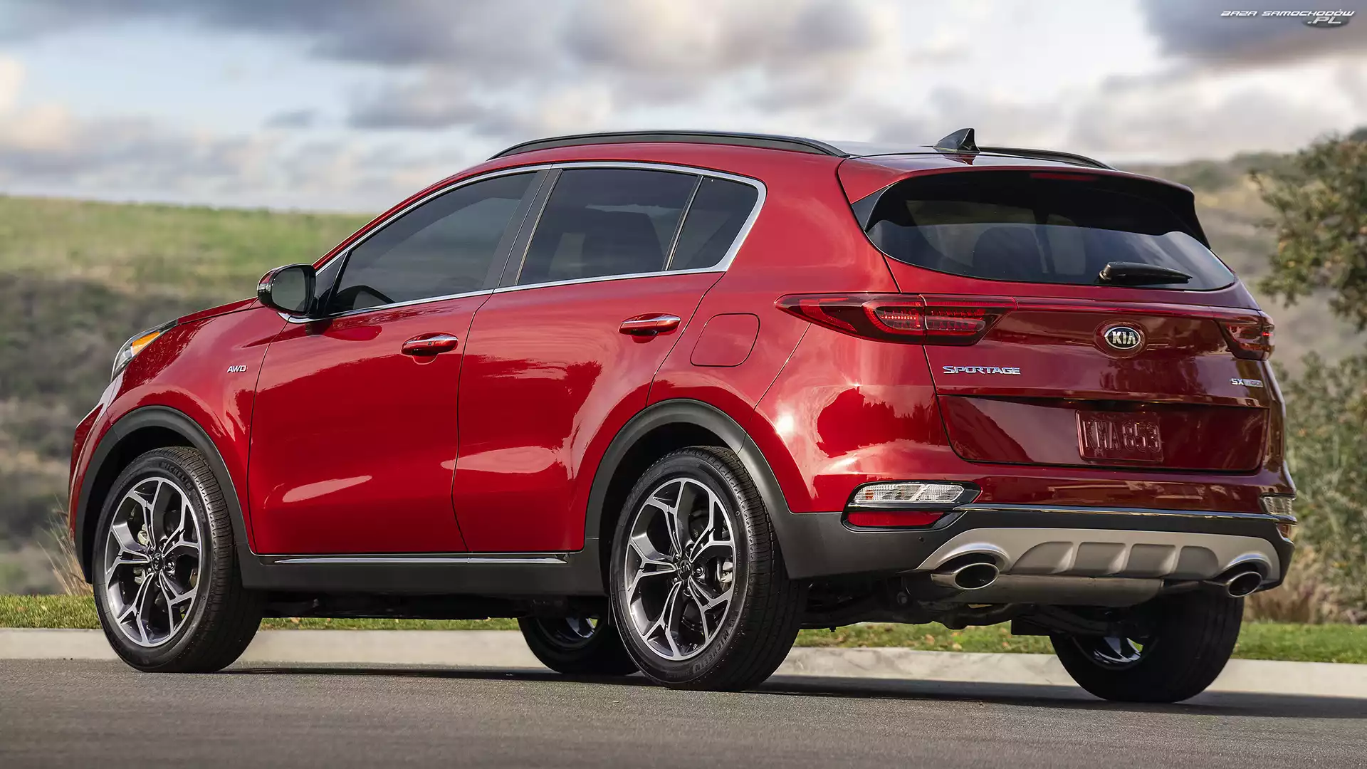 Czerwona, Kia Sportage