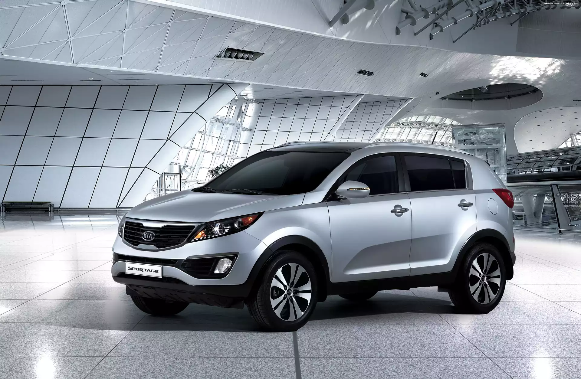 Kia Sportage, Srebrny, SUV