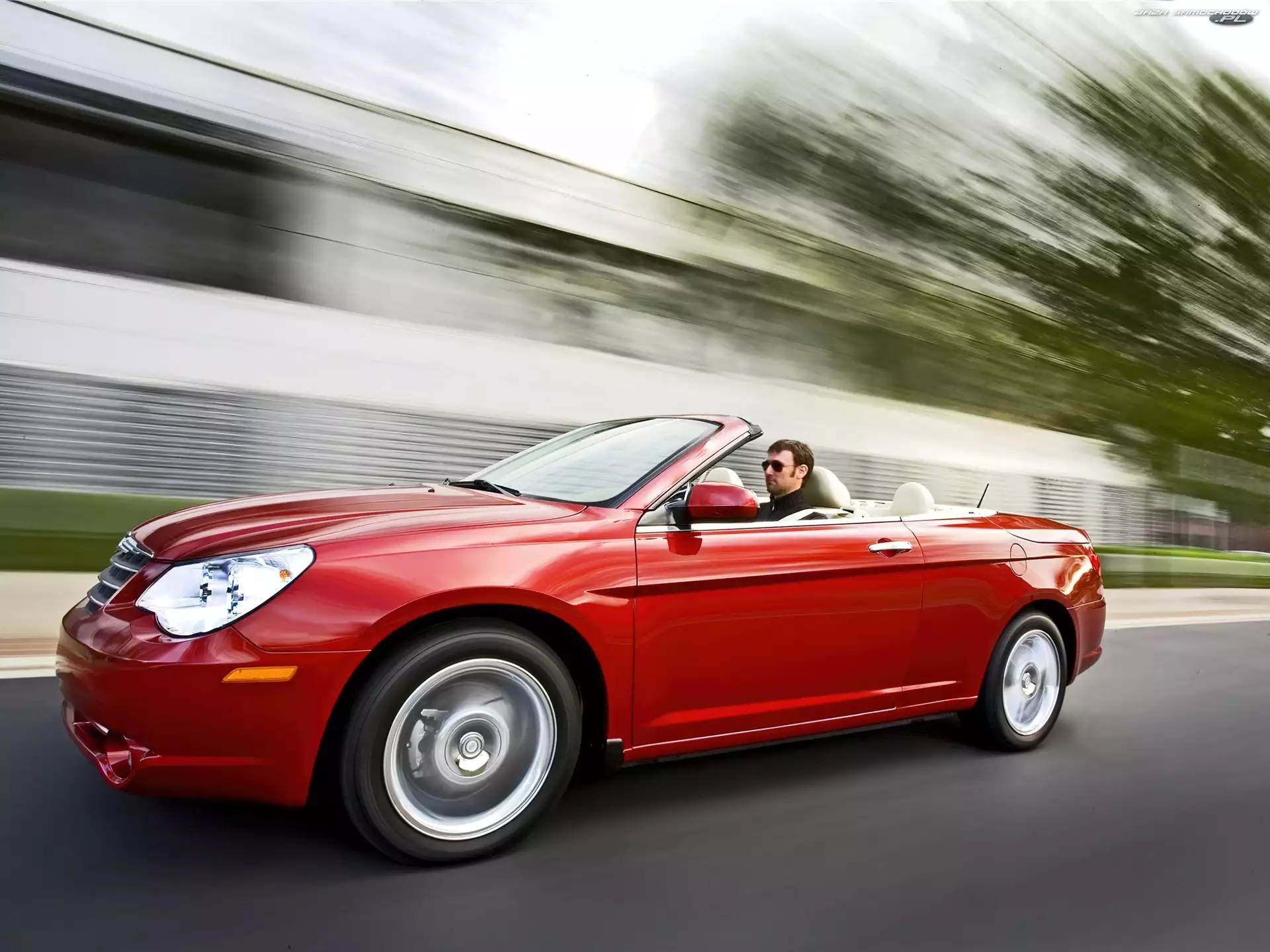 Kierowca, Czerwony, Chrysler Sebring