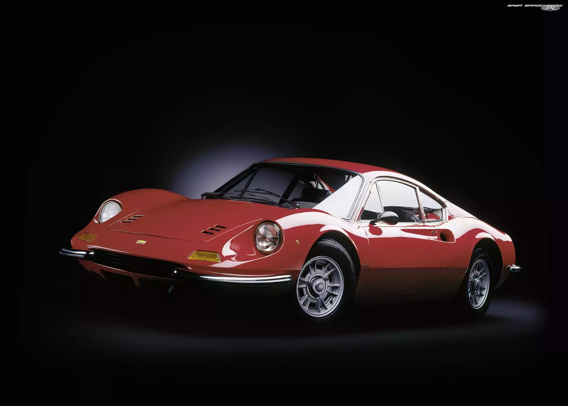 Kierunkowskazy, Tło, Ferrari Dino, Czarne