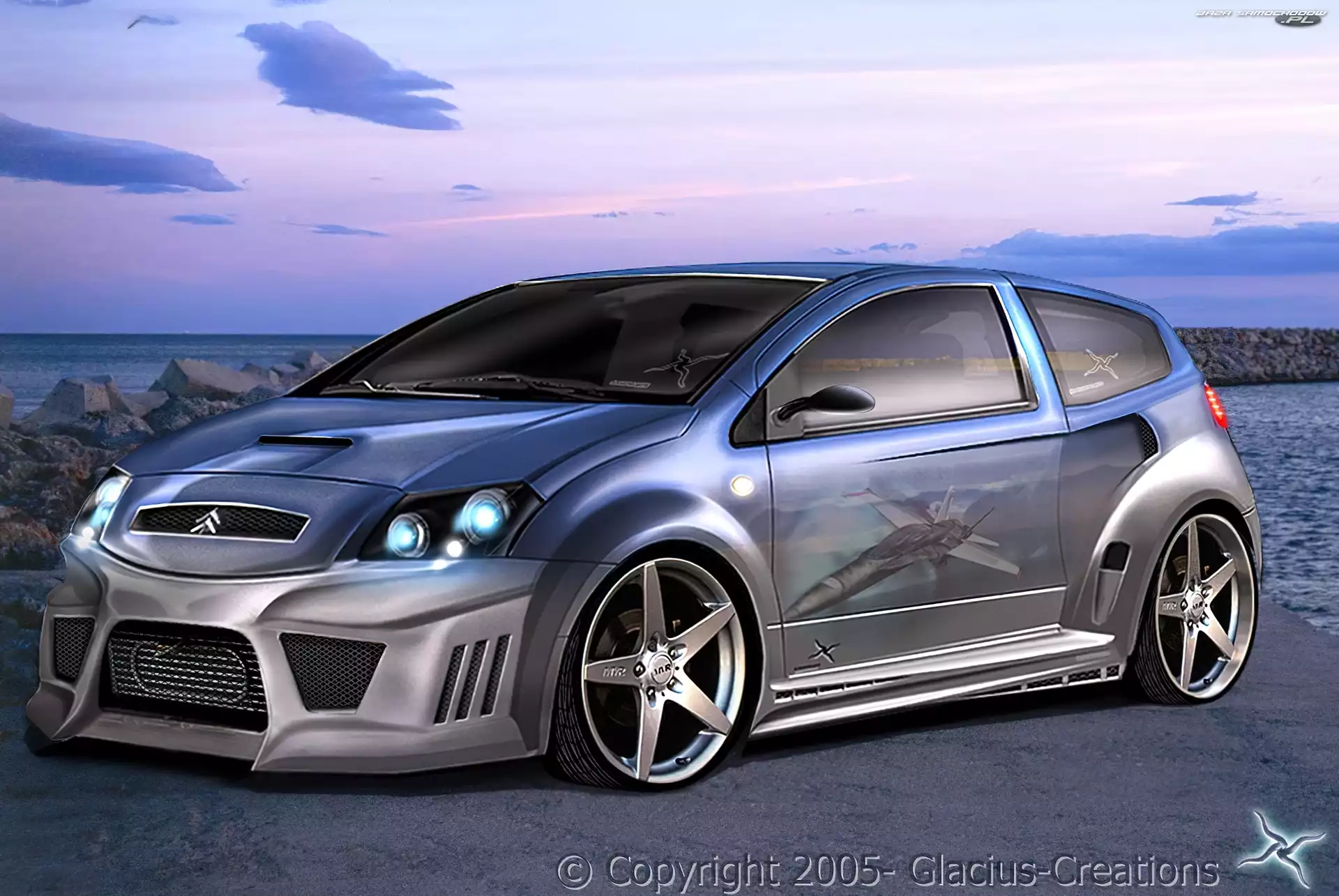 Body, Zderzaki, Kit, Citroen C2, Masywne