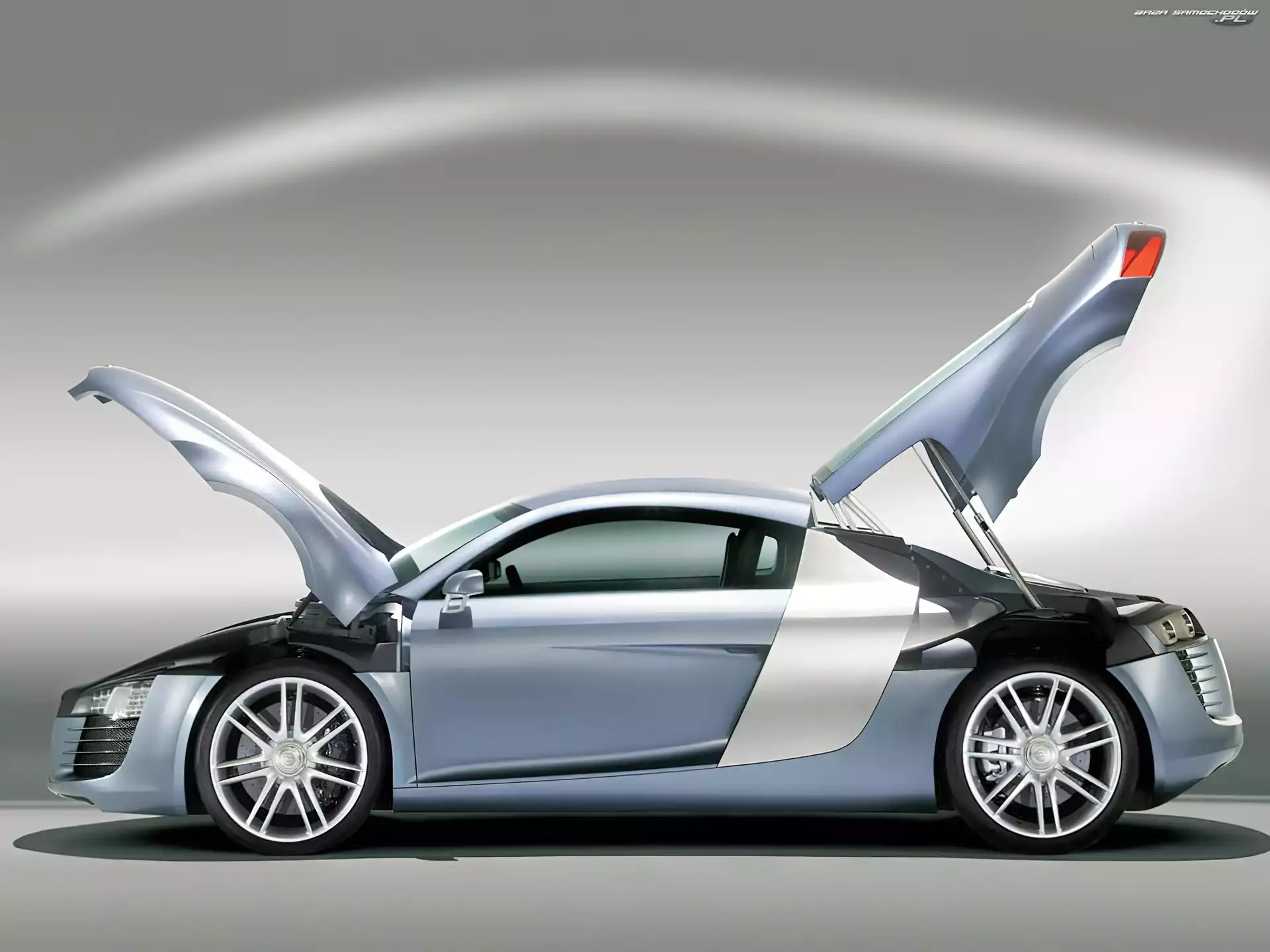 Klapa, Silnika, Audi R8, Bagażnika