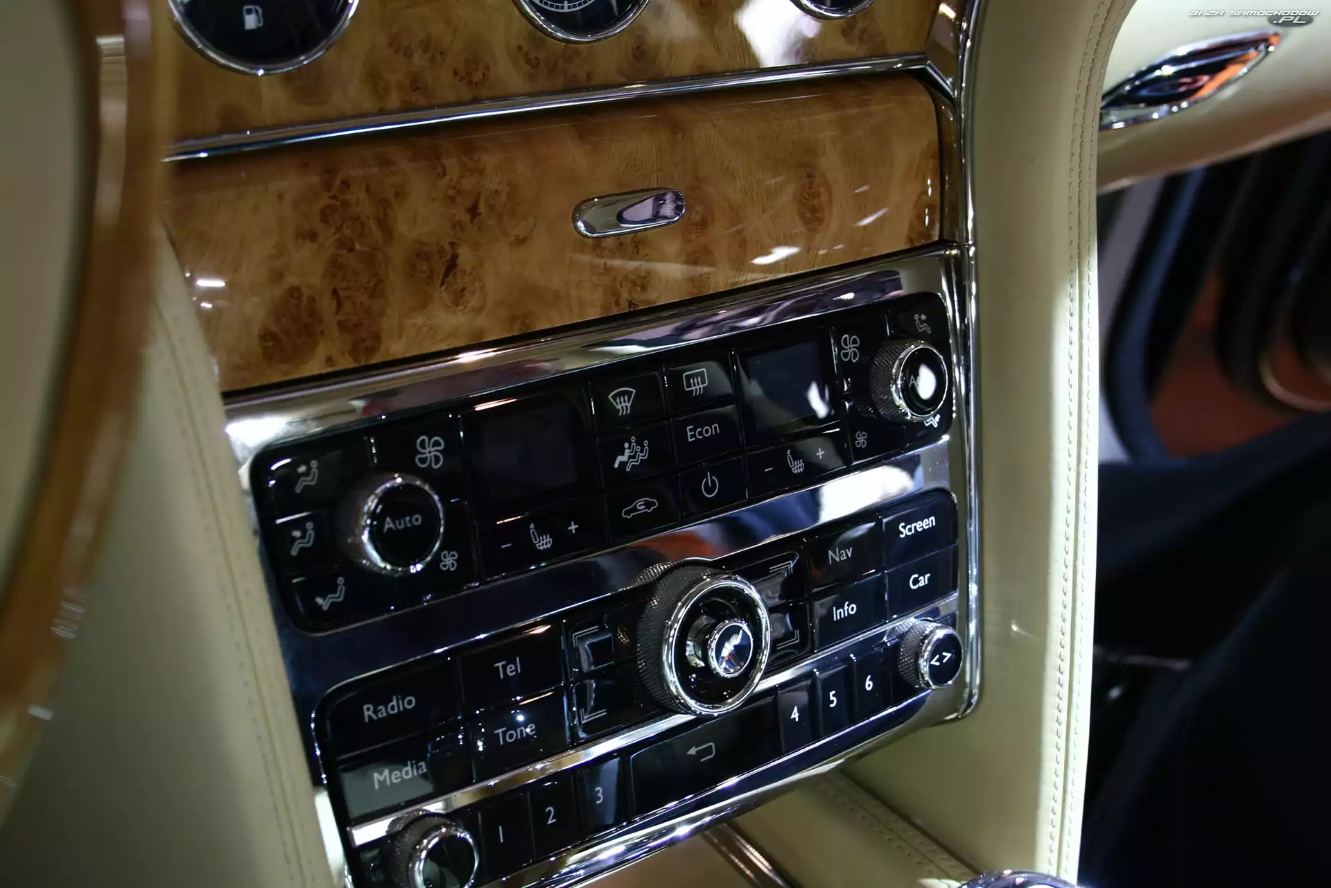 Klimatyzacji, Bentley Mulsanne, Panel