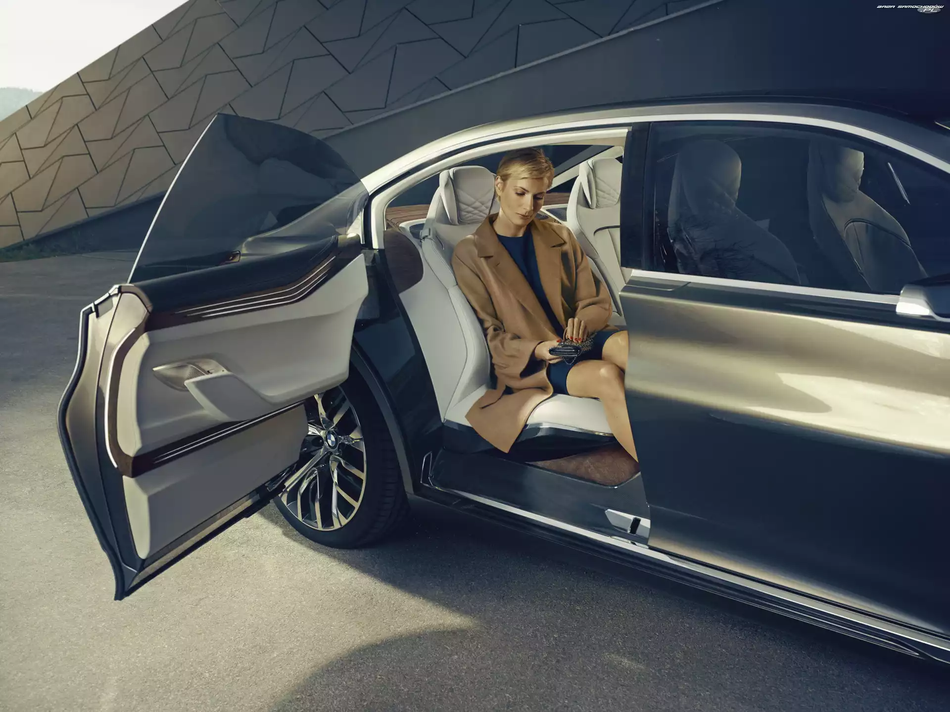 Kobieta, BMW, Vision Future Luxury Concept