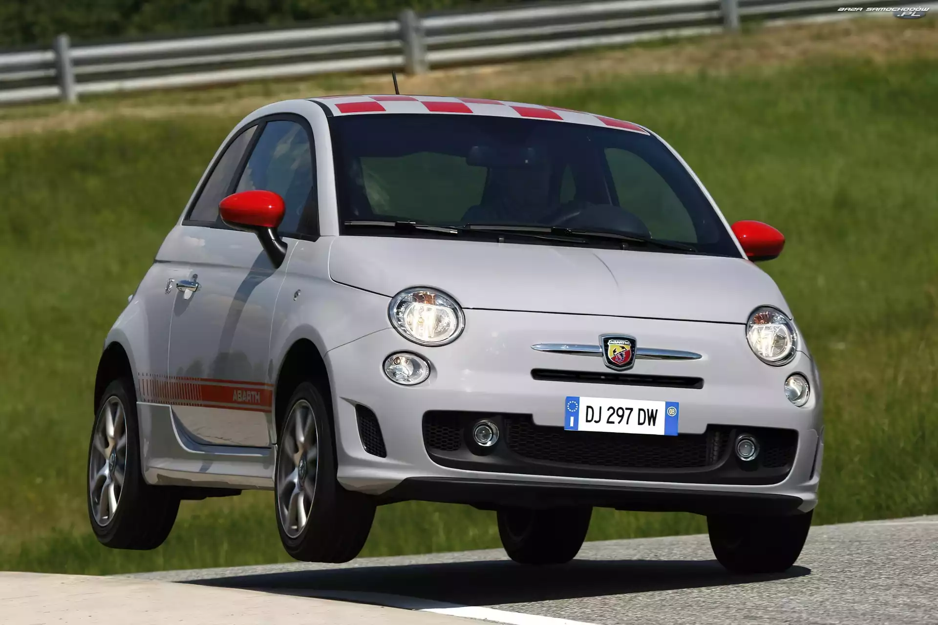 Koła, Zakręt, Abarth 500, Ostry