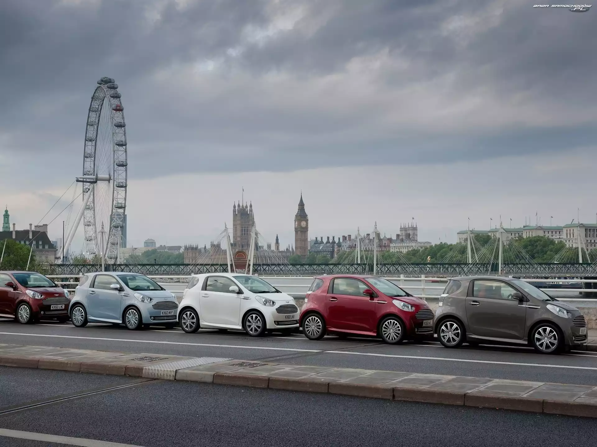 Aston Martin Cygnet, Kolory