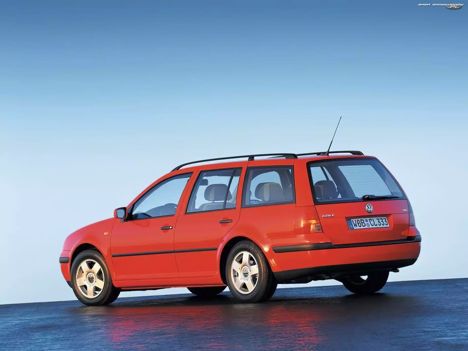 Kombi, Golf 4, Czerwony