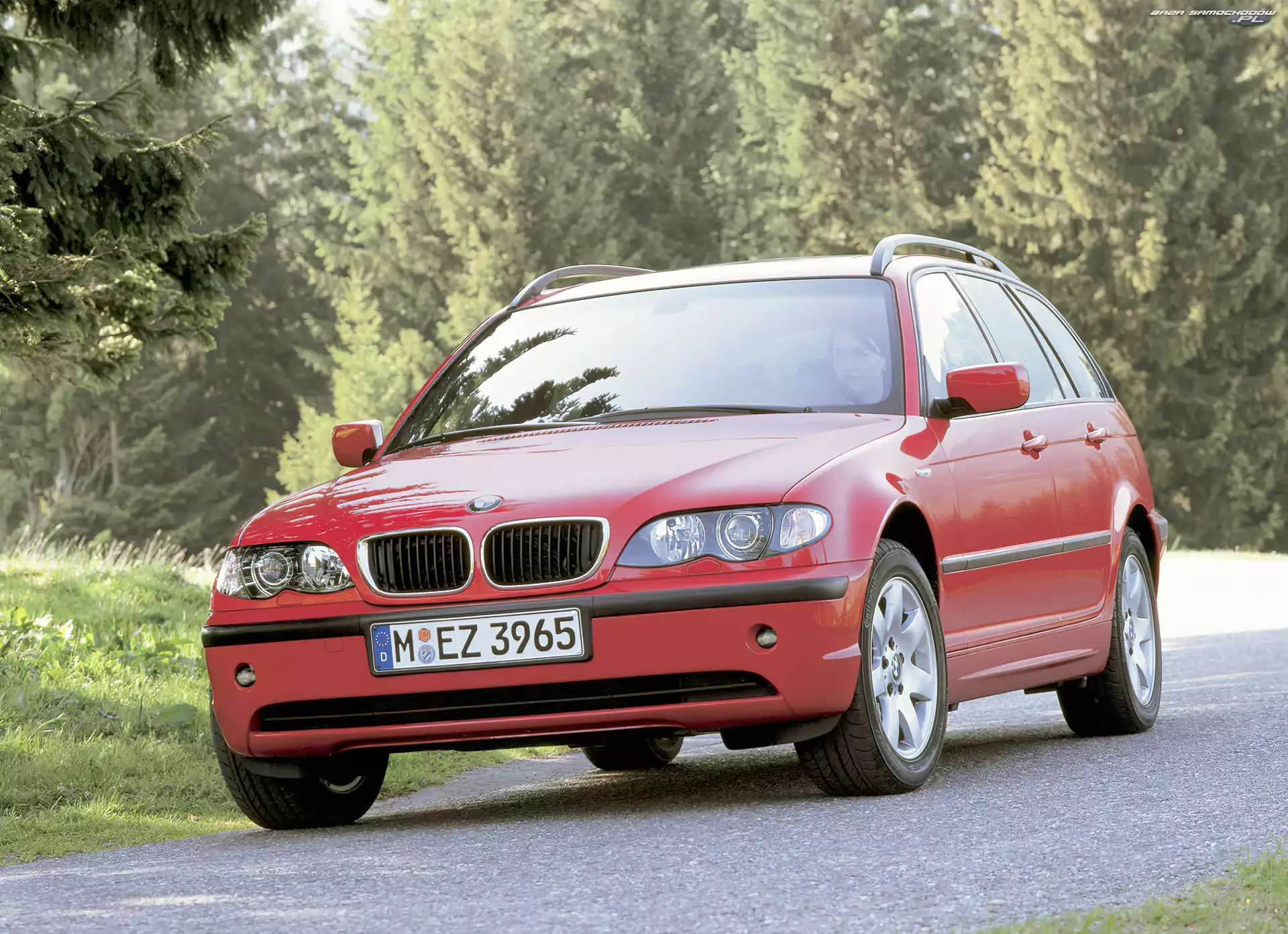 Kombi, Czerwone, BMW E46