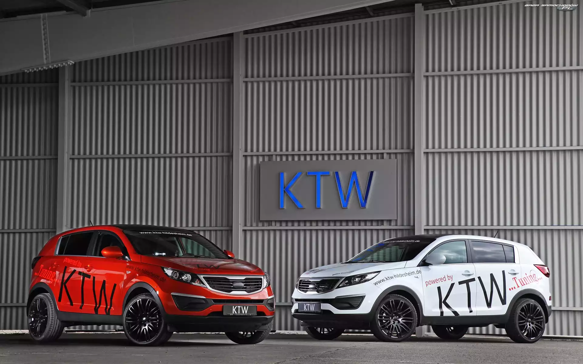 2013, KTW Tuning, Czerwona, Biała, Kia Sportage