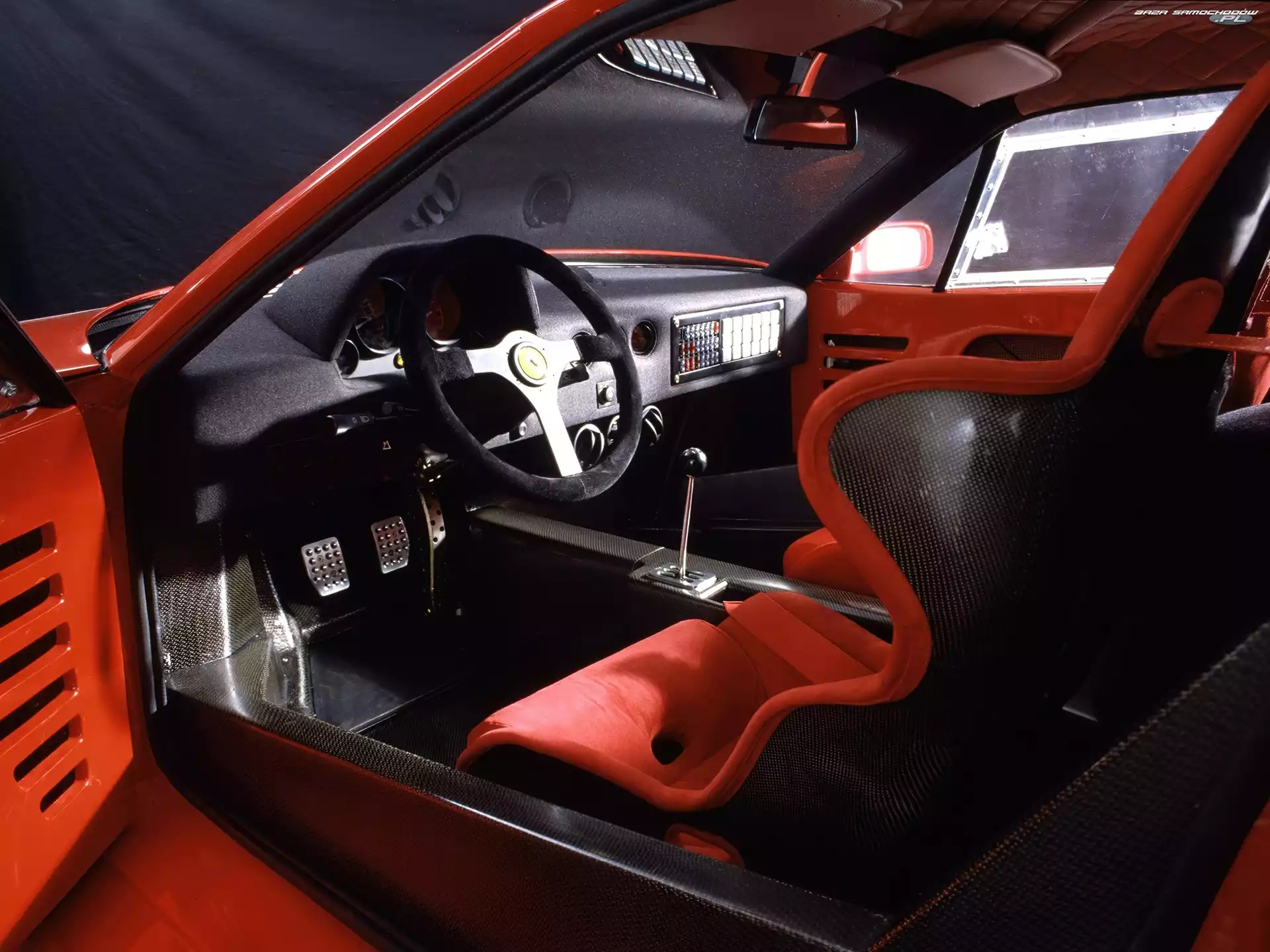 Kubełkowe, Ferrari F 40, Fotele