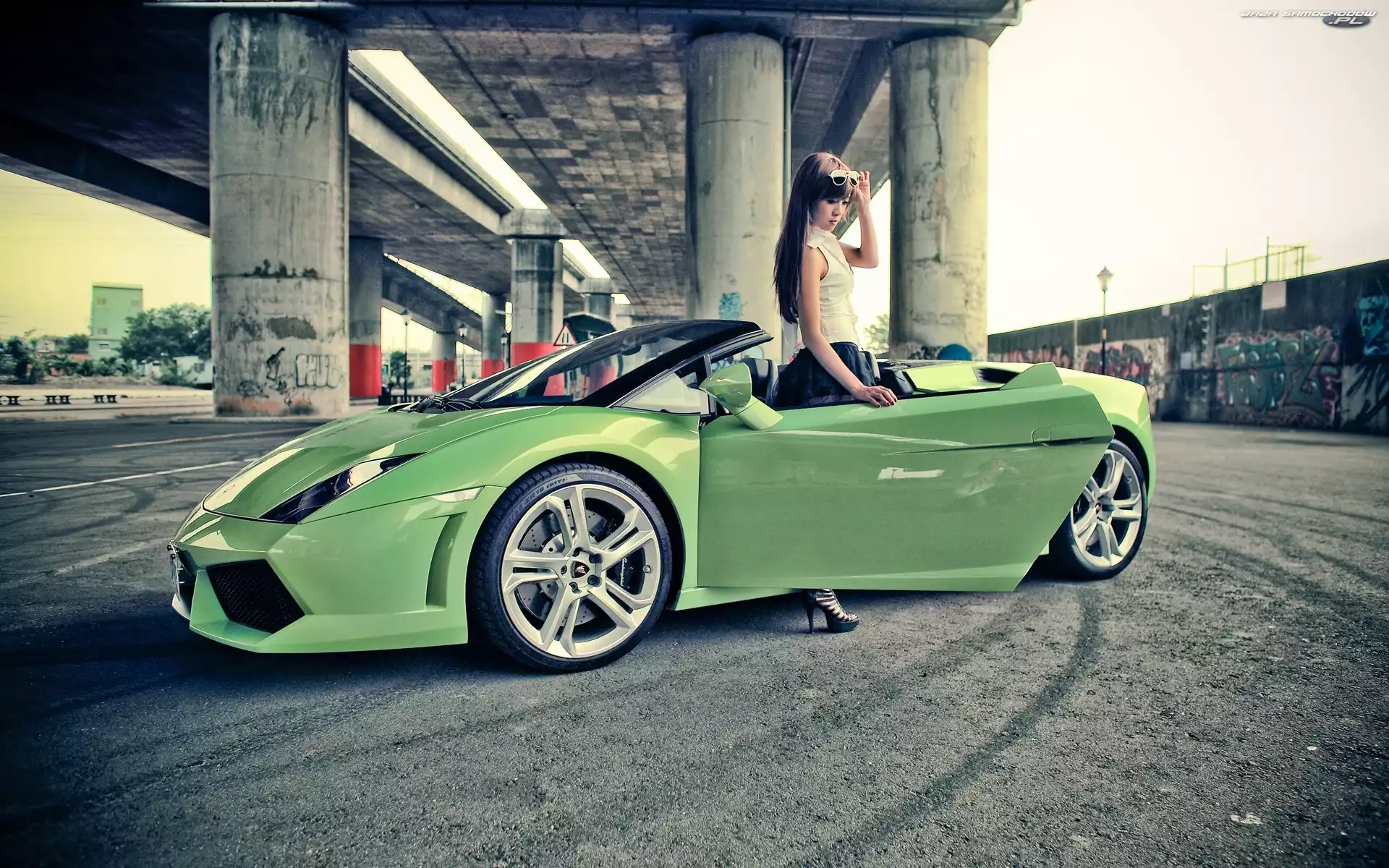 Dziewczyna, Lamborghini, Gallardo