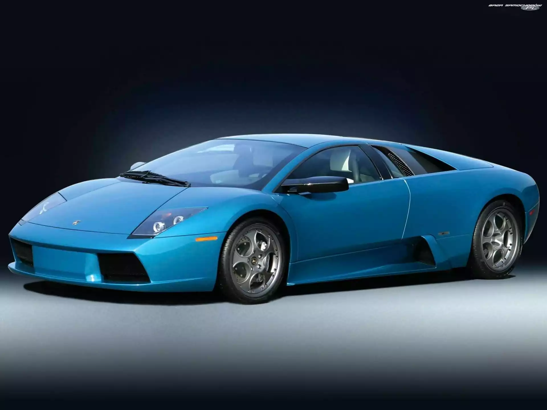 Lamborghini Murcielago, Alufelgi, Niebieskie, Chromowane