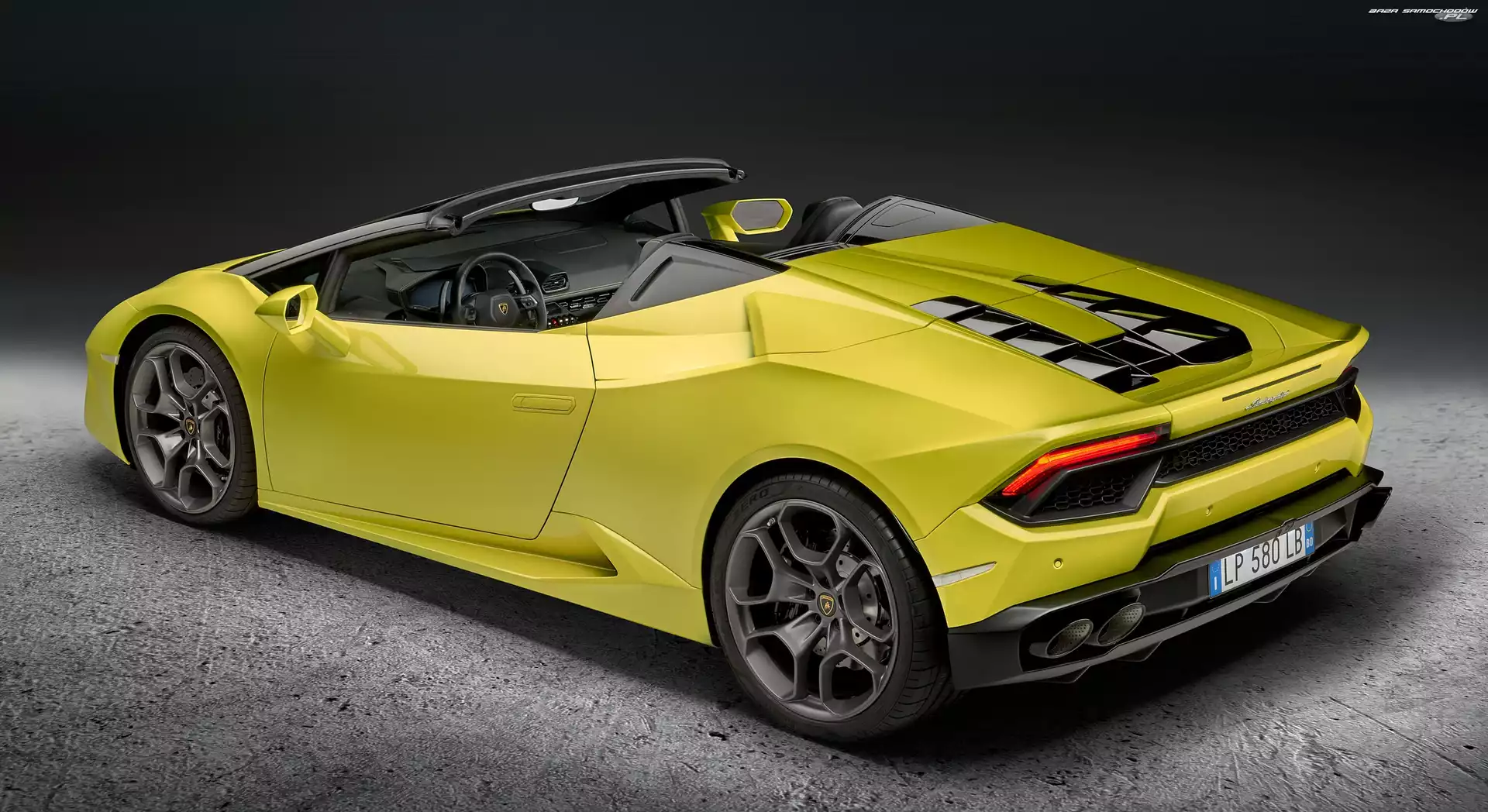 Żółty, Lamborghini, Huracan