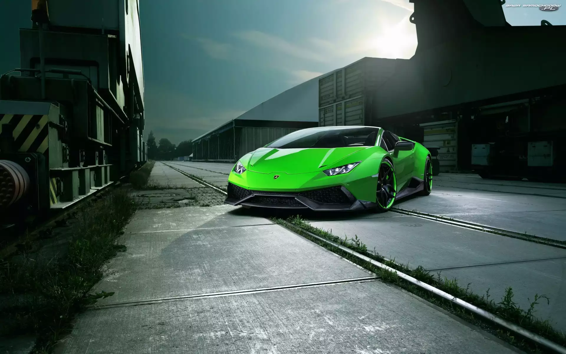 Lamborghini Huracan Spyder, Szyny, Zielony, 2016